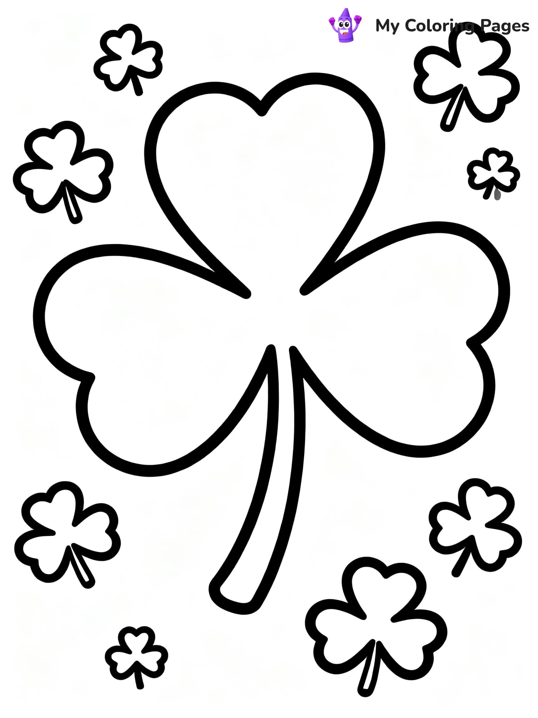Shamrock Coloring Pages For Adults - 6