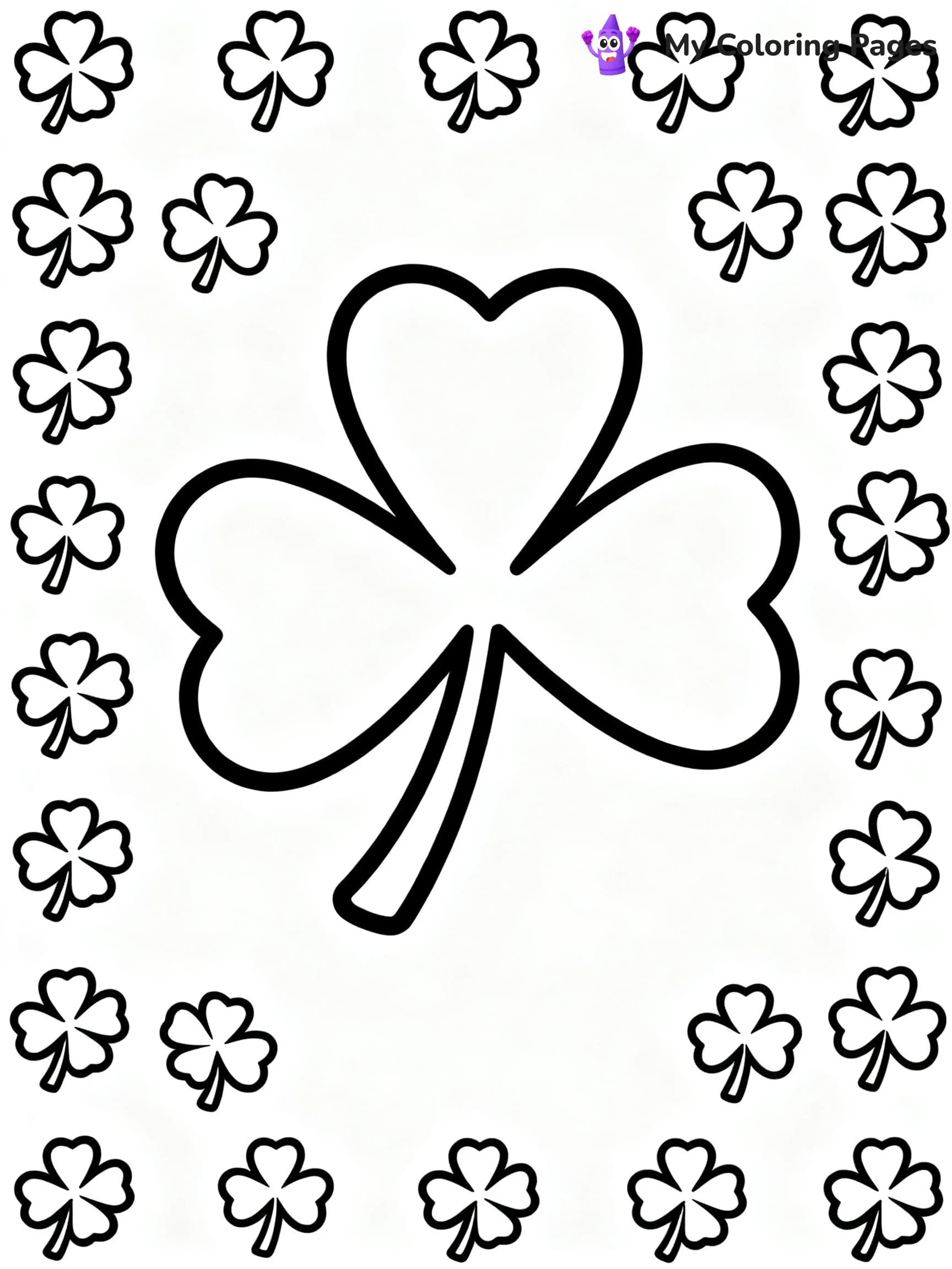 Shamrock Coloring Pages For Adults - 5