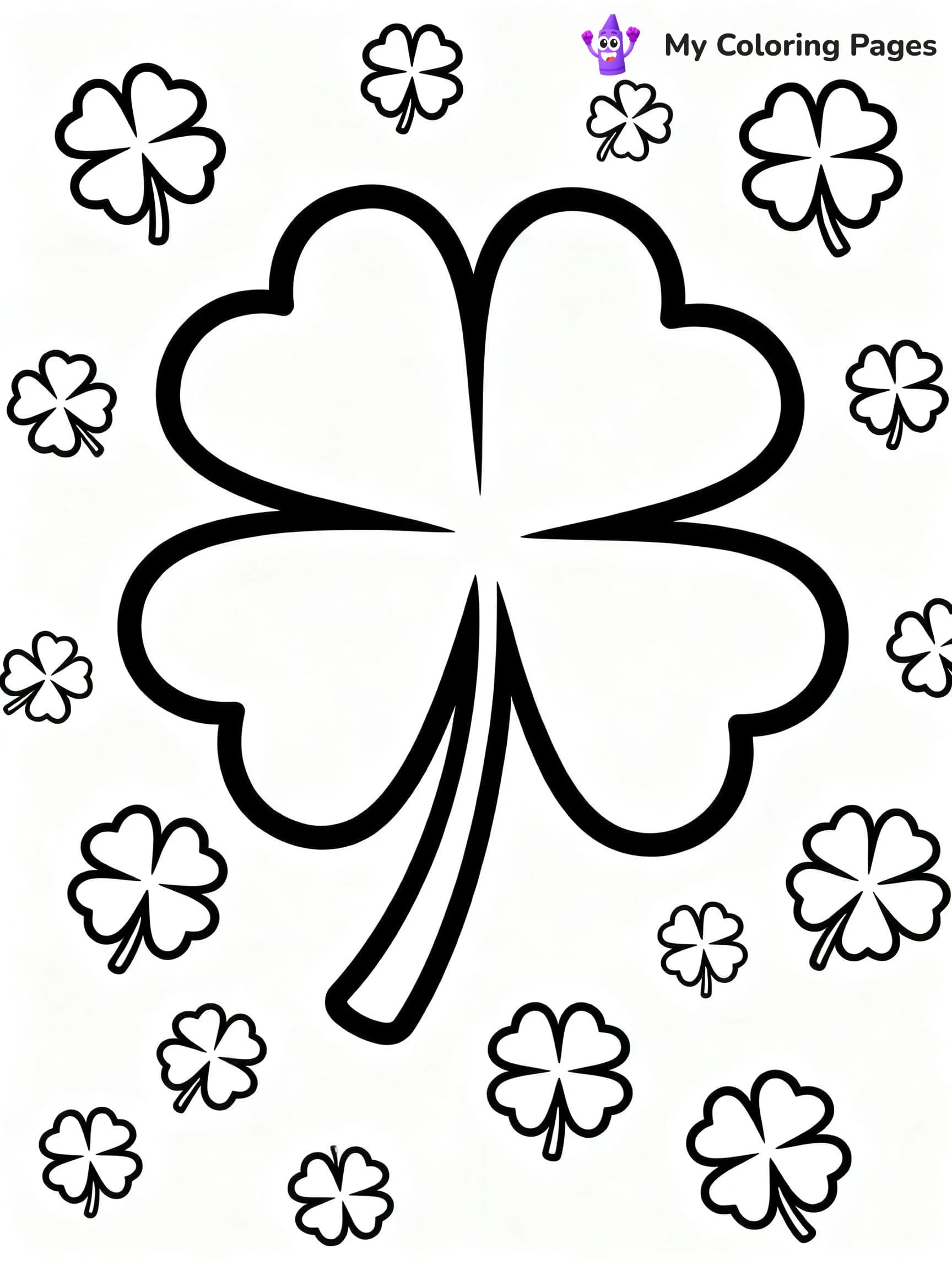 Shamrock Coloring Pages For Adults - 4
