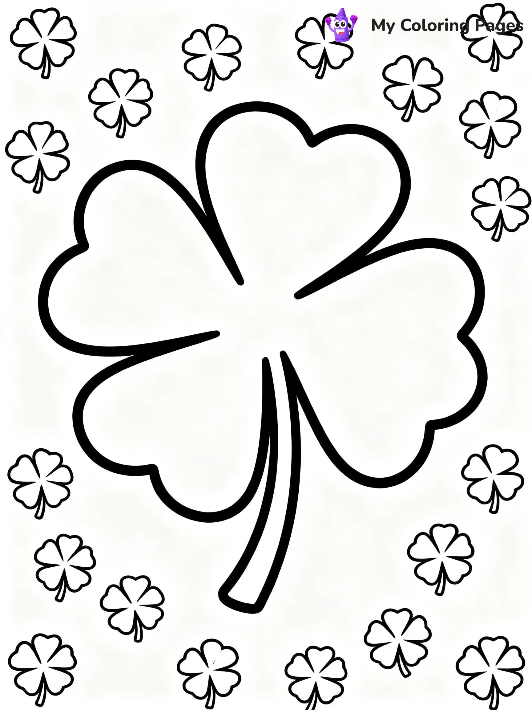 Shamrock Coloring Pages For Adults - 3