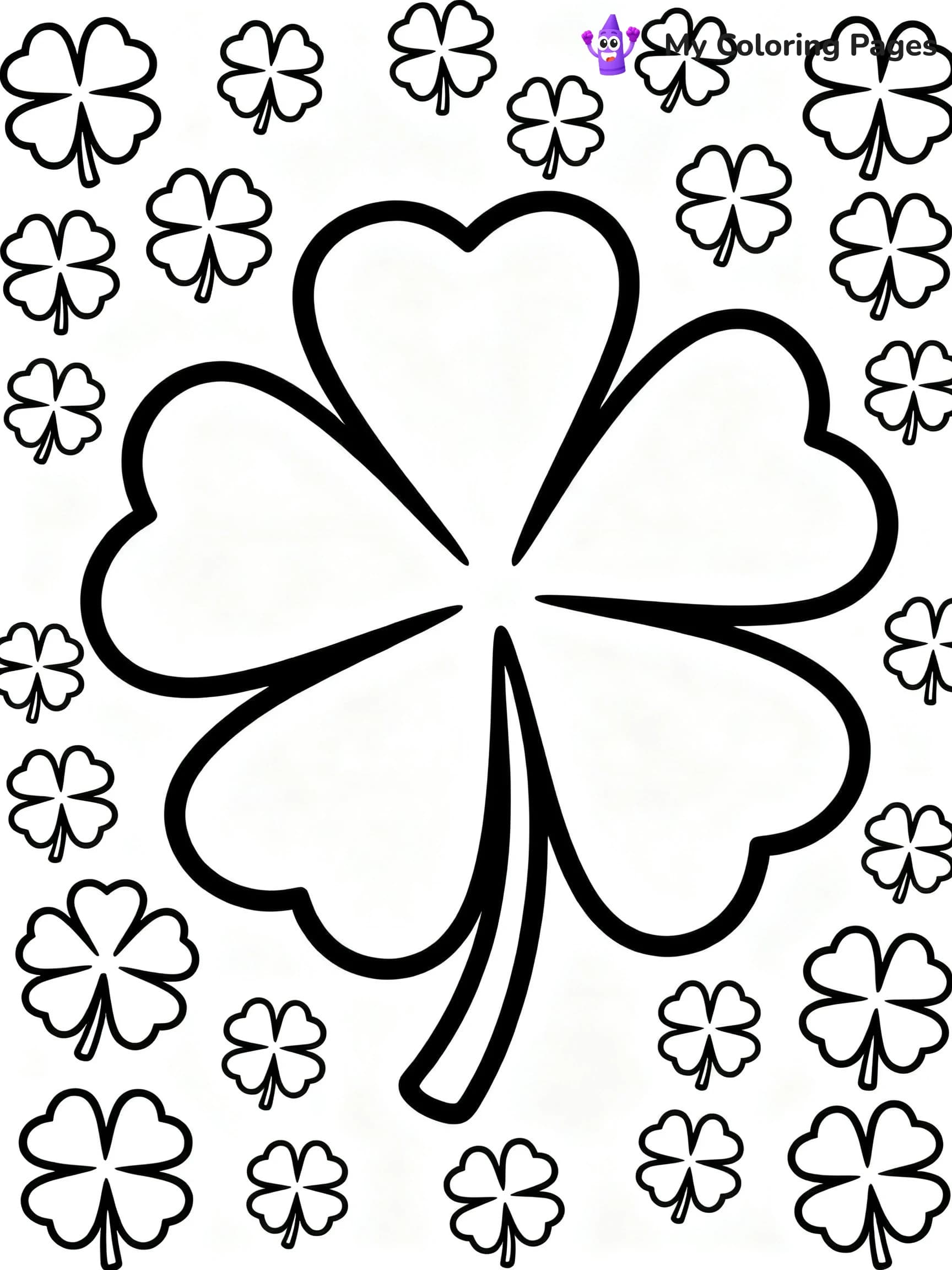 Shamrock Coloring Pages For Adults - 2