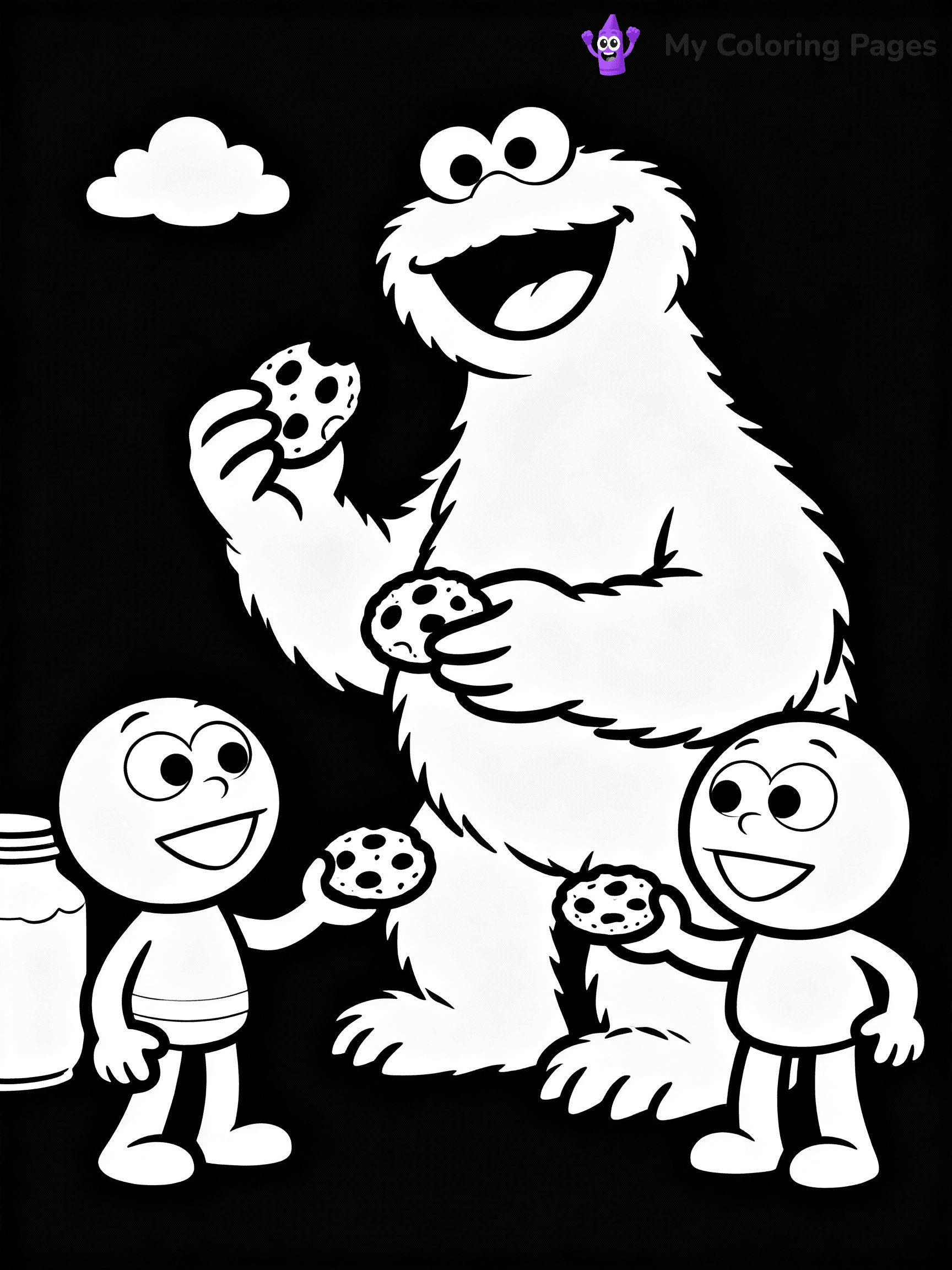 Cookie Monster Coloring Pages - 12