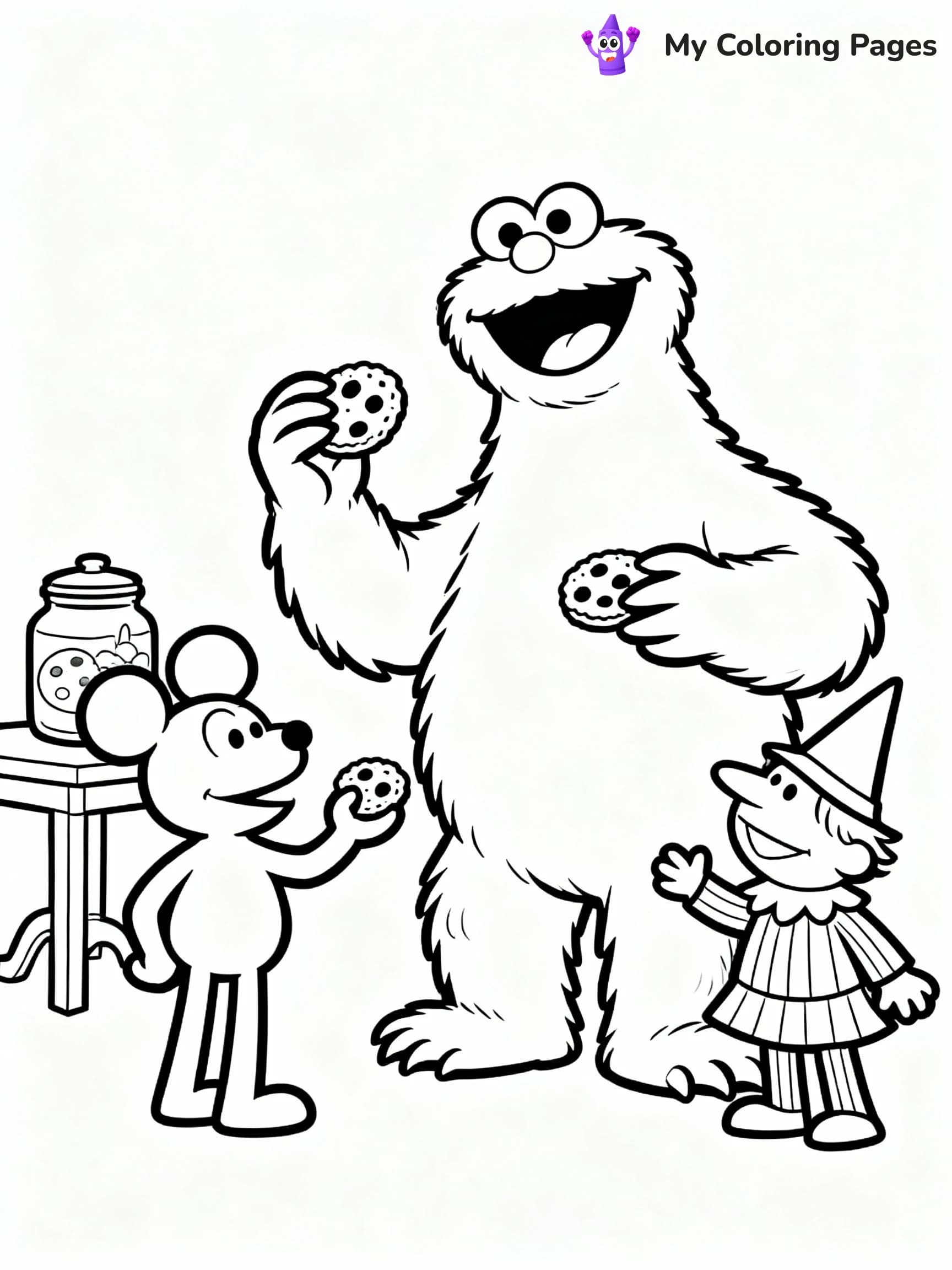 Cookie Monster Coloring Pages - 7