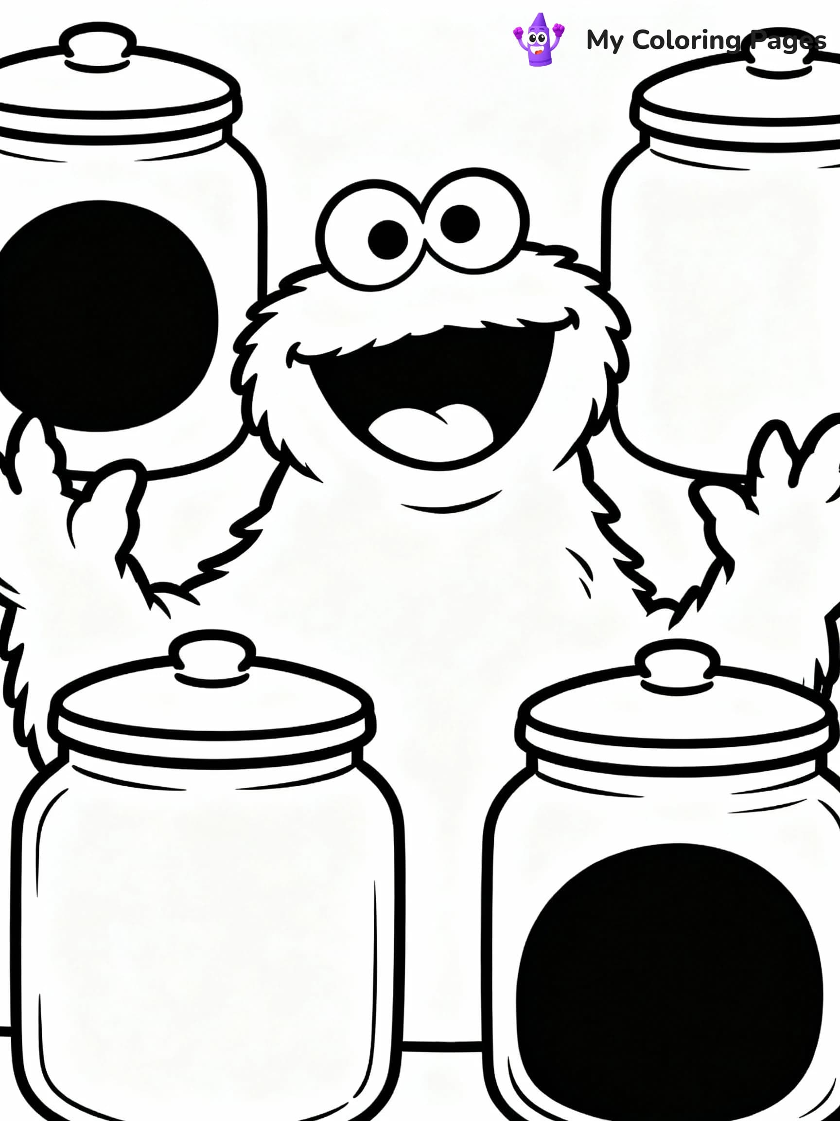 Cookie Monster Coloring Pages - 6