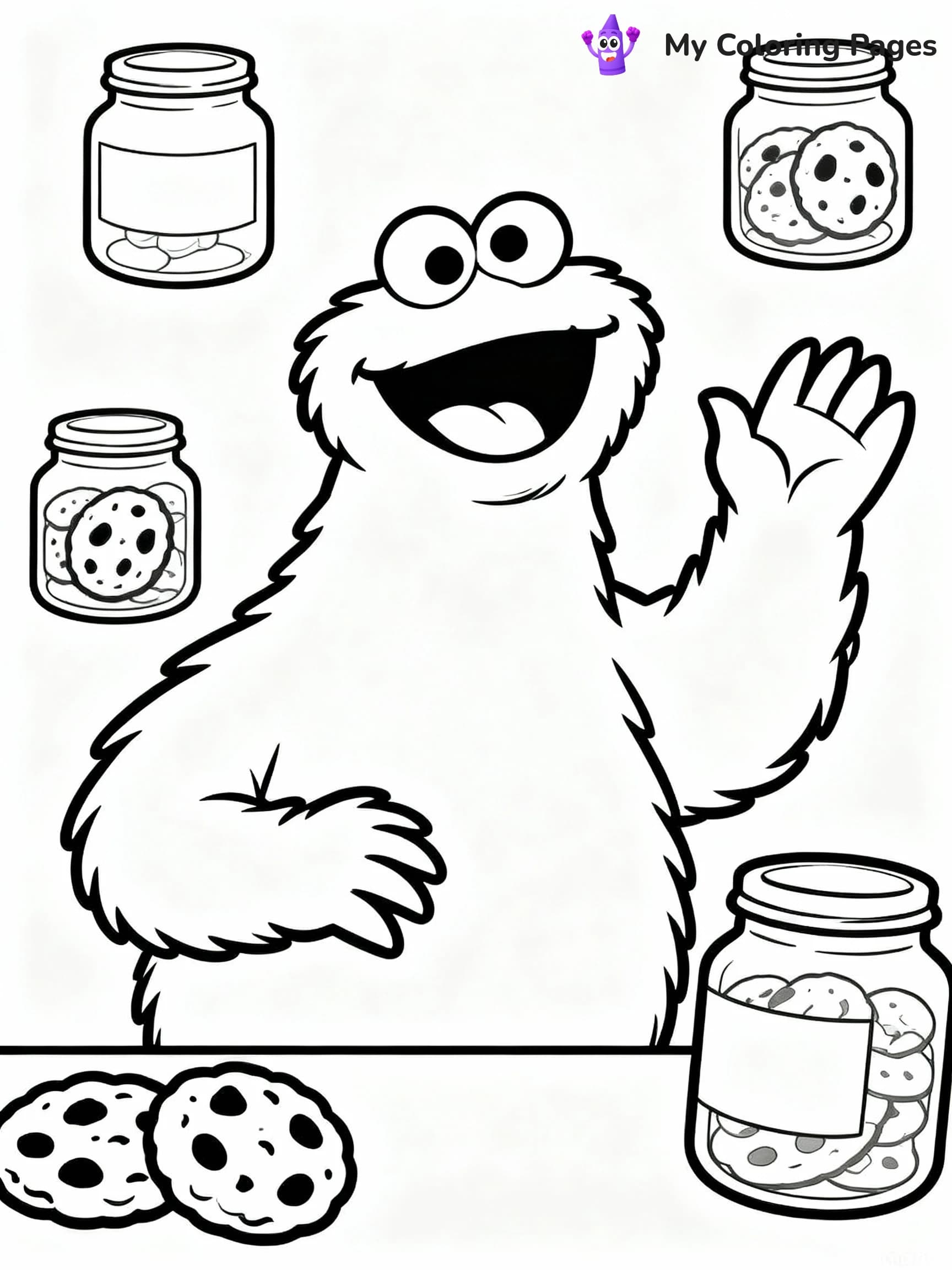 Cookie Monster Coloring Pages - 4