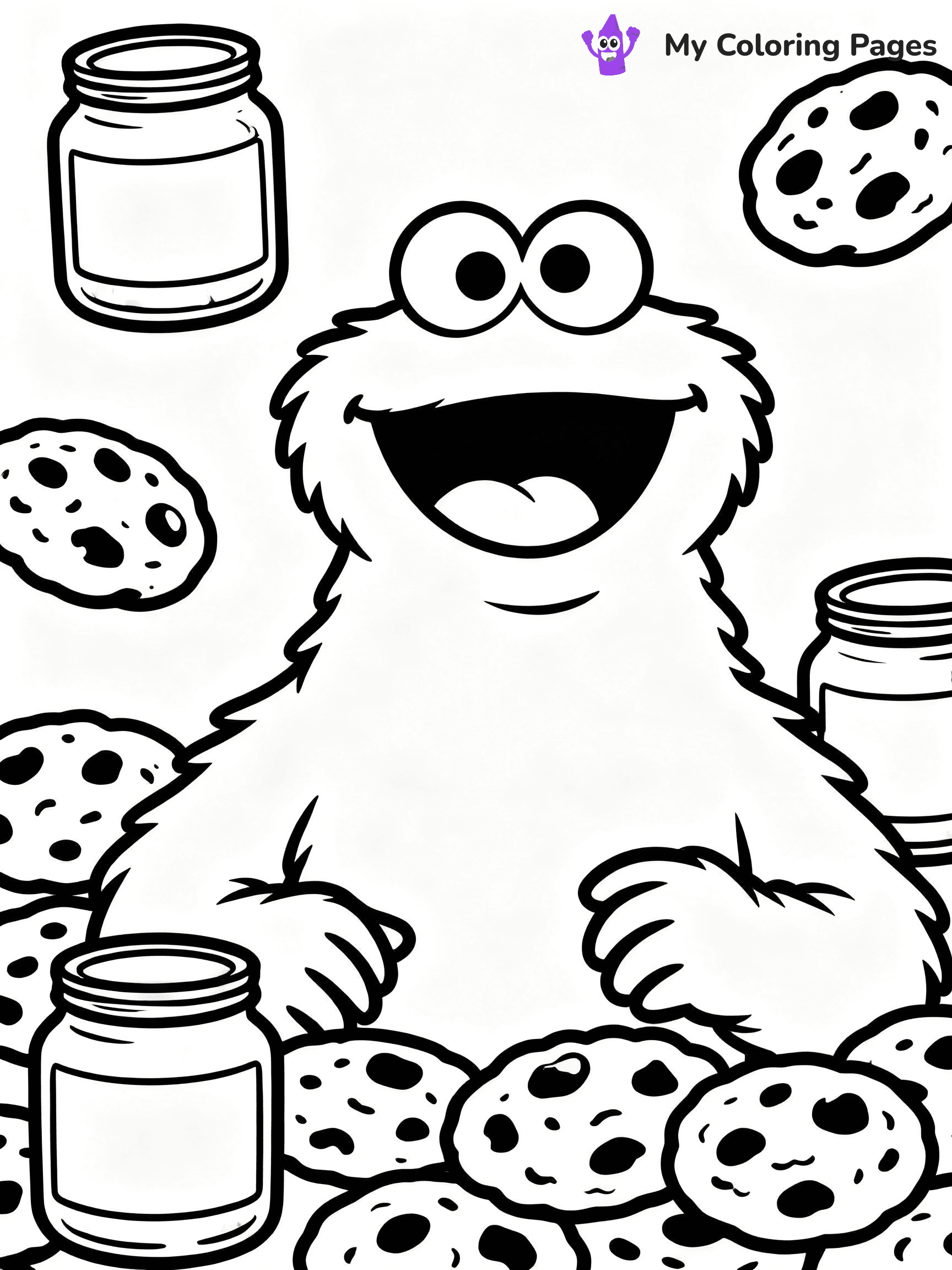 Cookie Monster Coloring Pages - 3