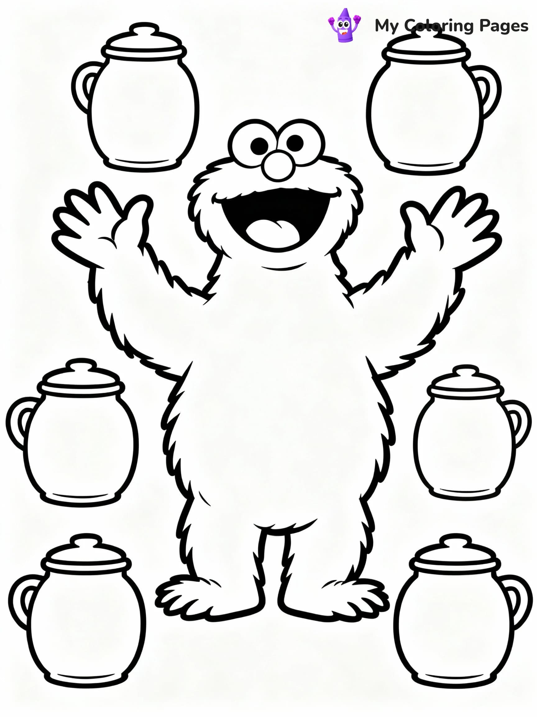 Cookie Monster Coloring Pages - 2
