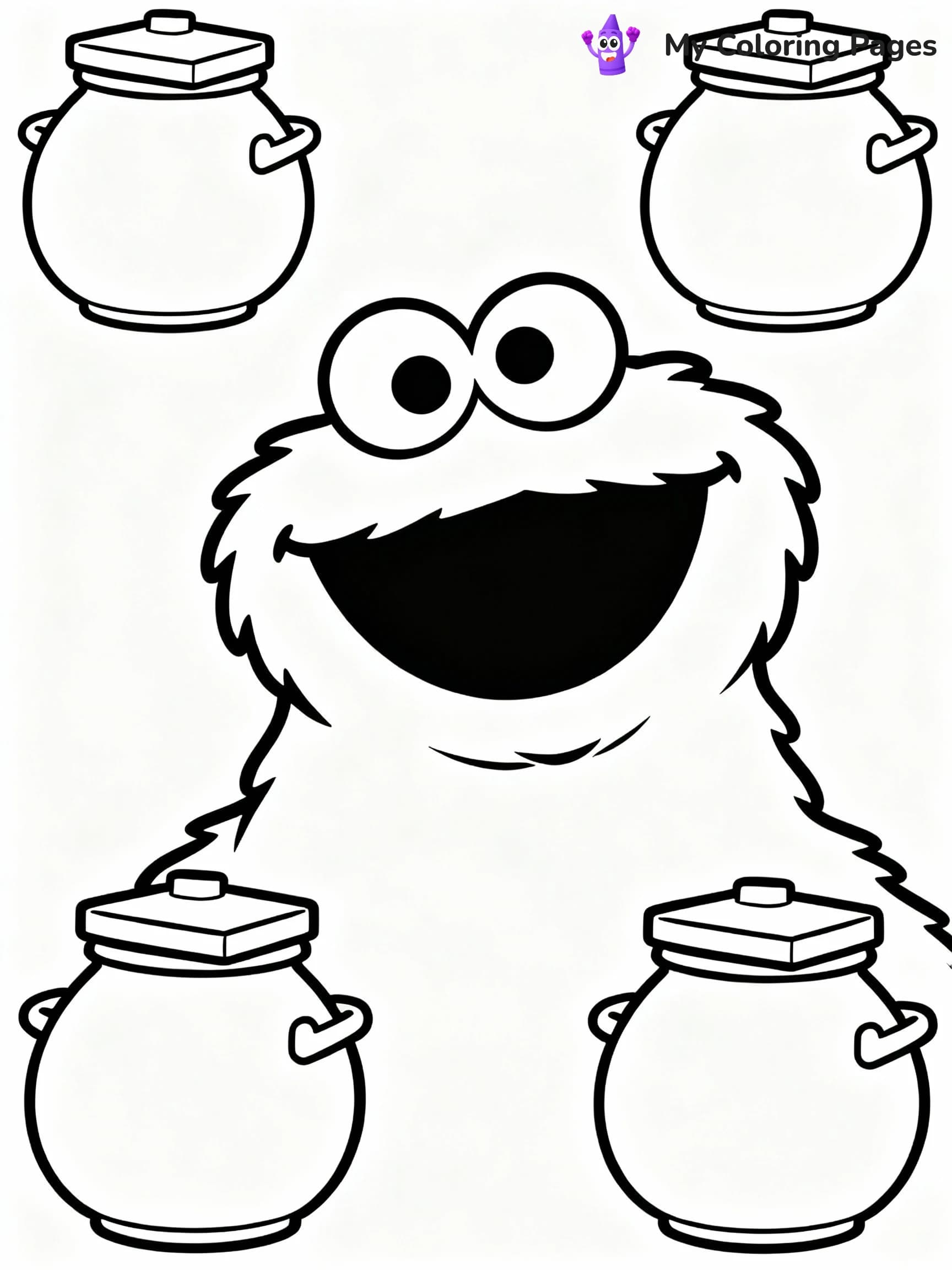 Cookie Monster Coloring Pages - 1