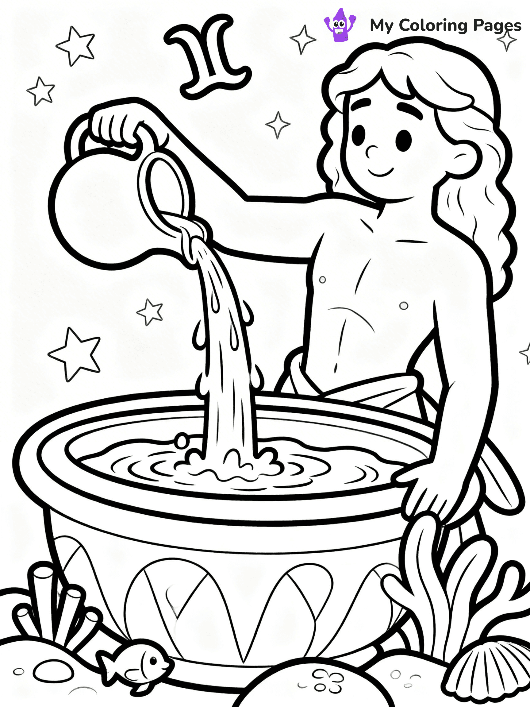 Zodiac Signs Coloring Pages - 17