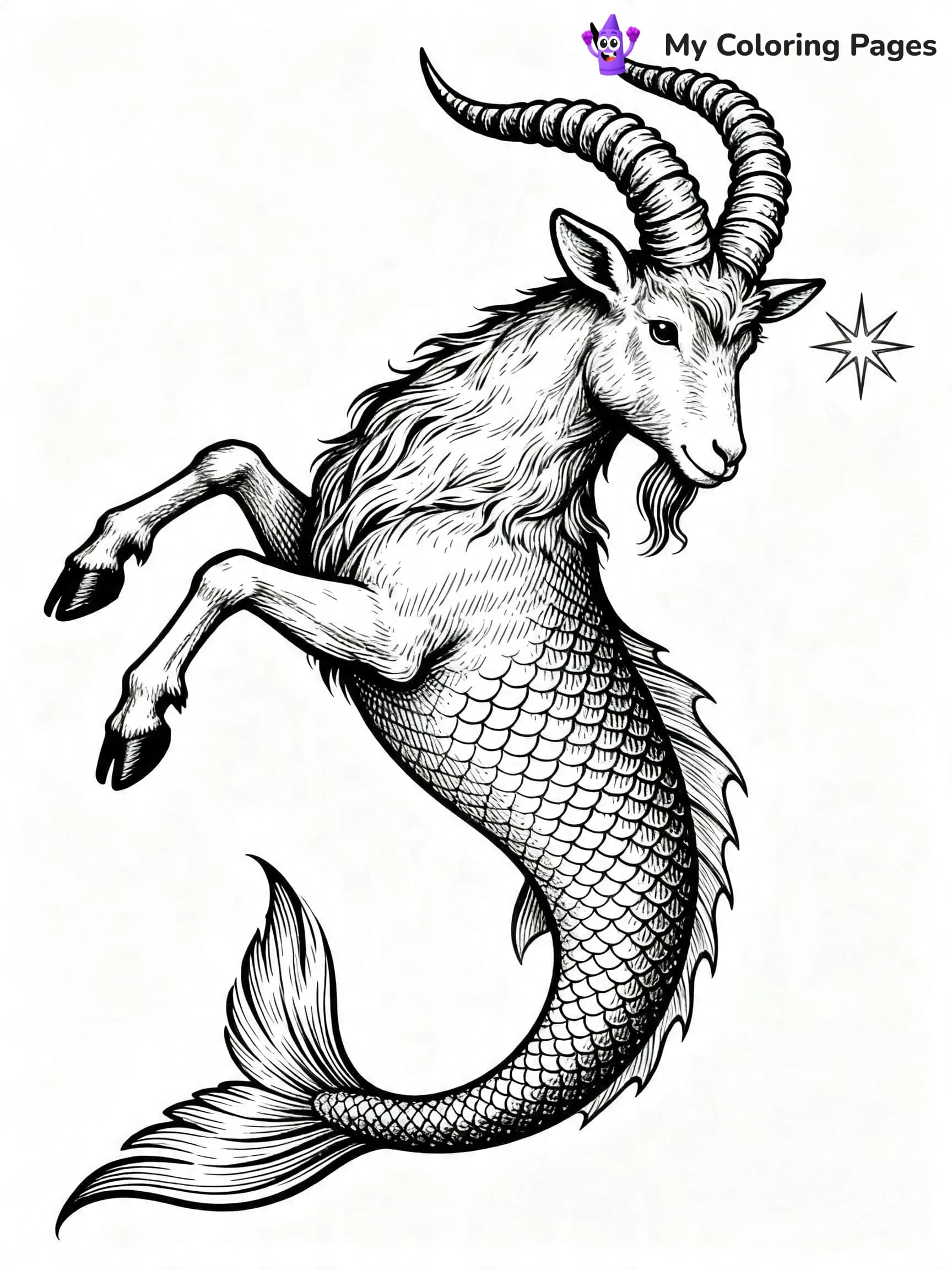 Zodiac Signs Coloring Pages - 1