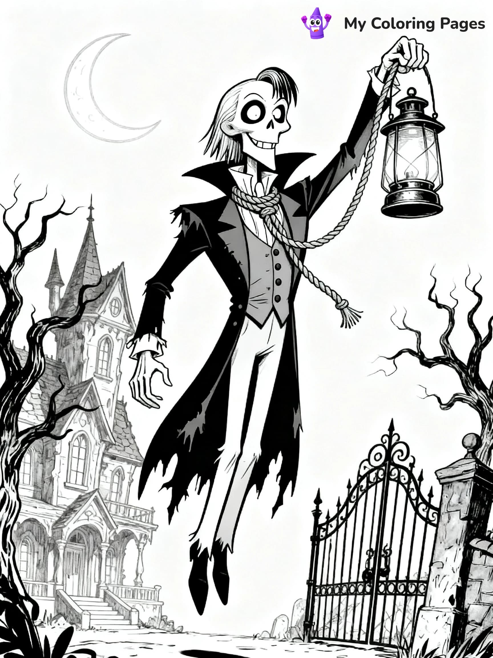 Disney Haunted Mansion Coloring Pages - 24