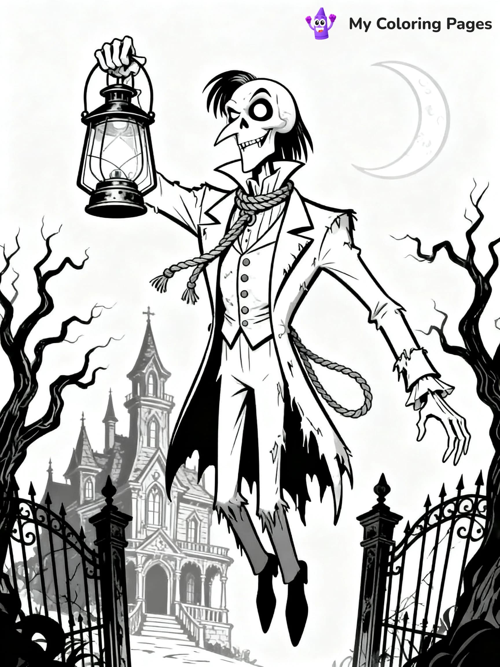 Disney Haunted Mansion Coloring Pages - 23