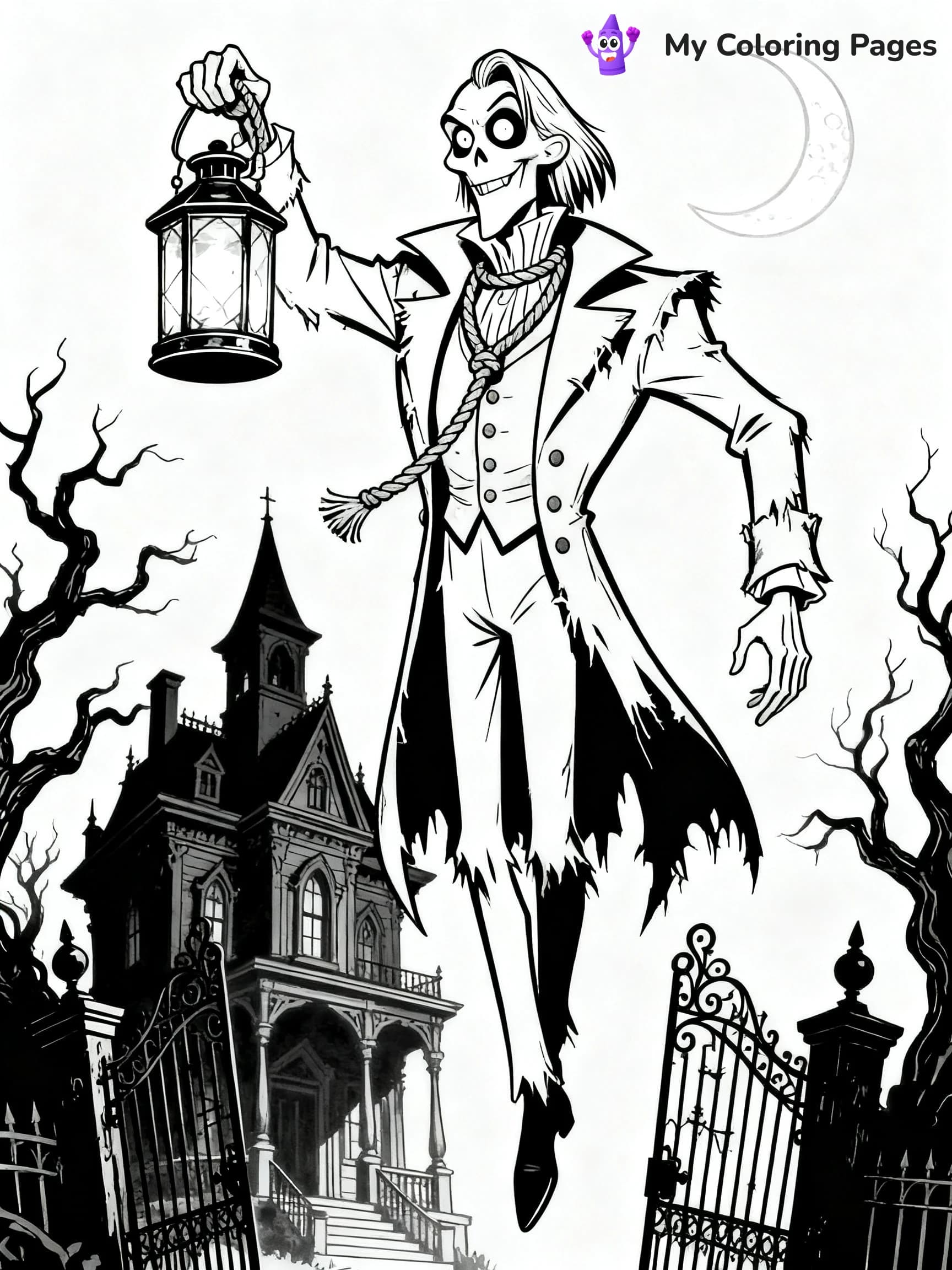 Disney Haunted Mansion Coloring Pages - 22