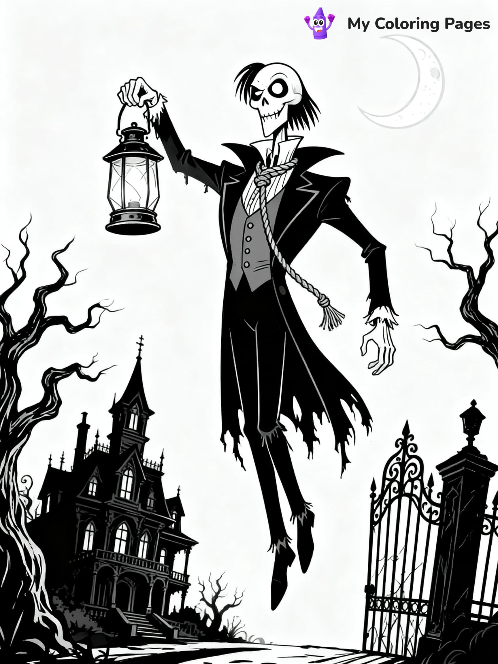 Disney Haunted Mansion Coloring Pages - 21