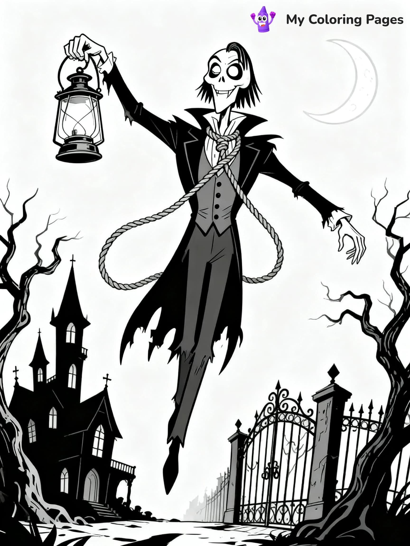 Disney Haunted Mansion Coloring Pages - 20
