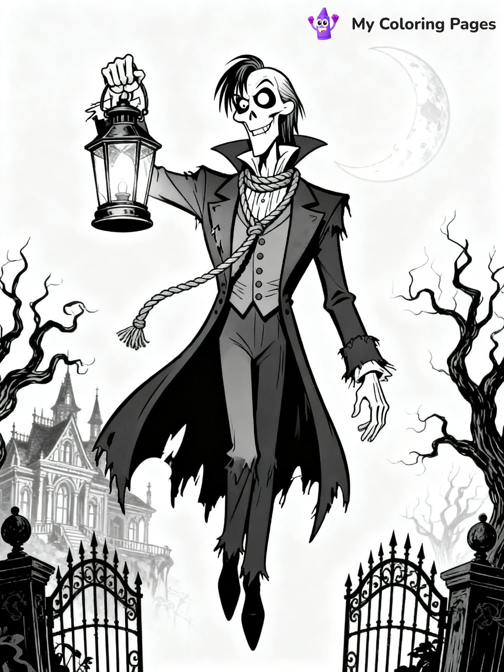 Disney Haunted Mansion Coloring Pages - 19