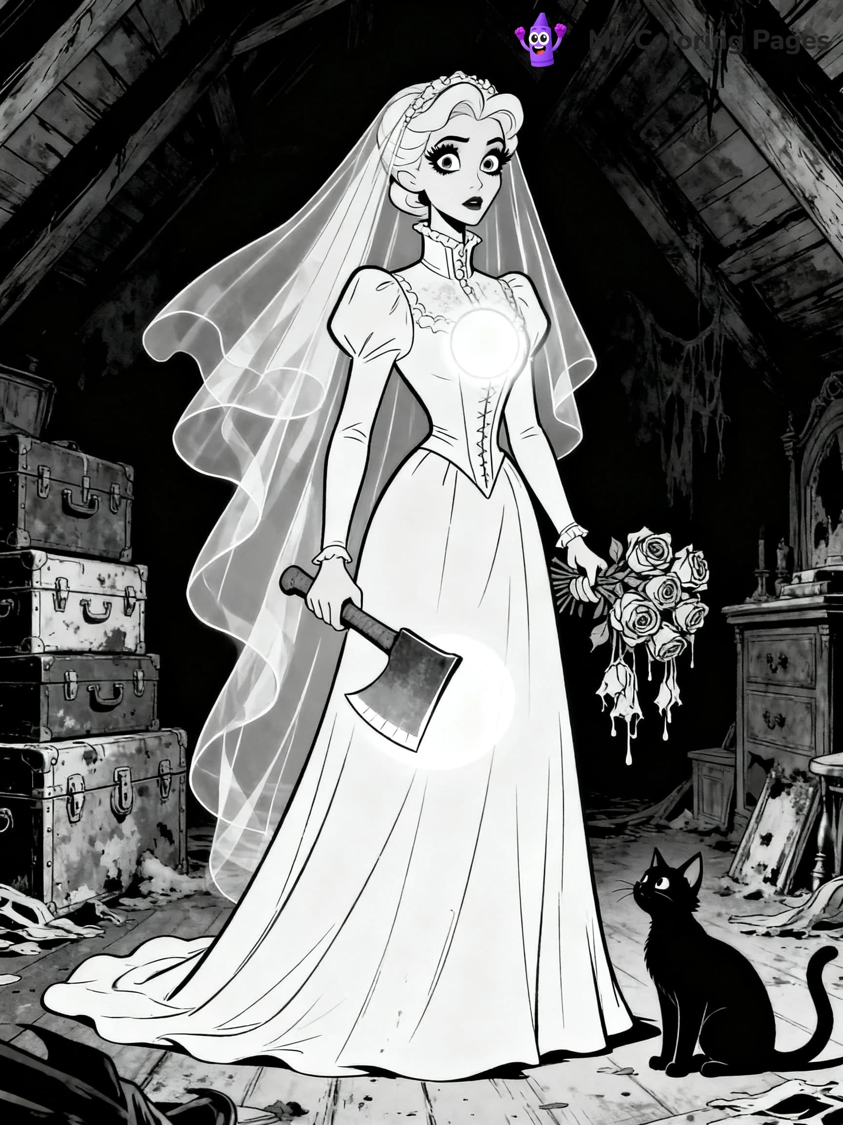 Disney Haunted Mansion Coloring Pages - 6