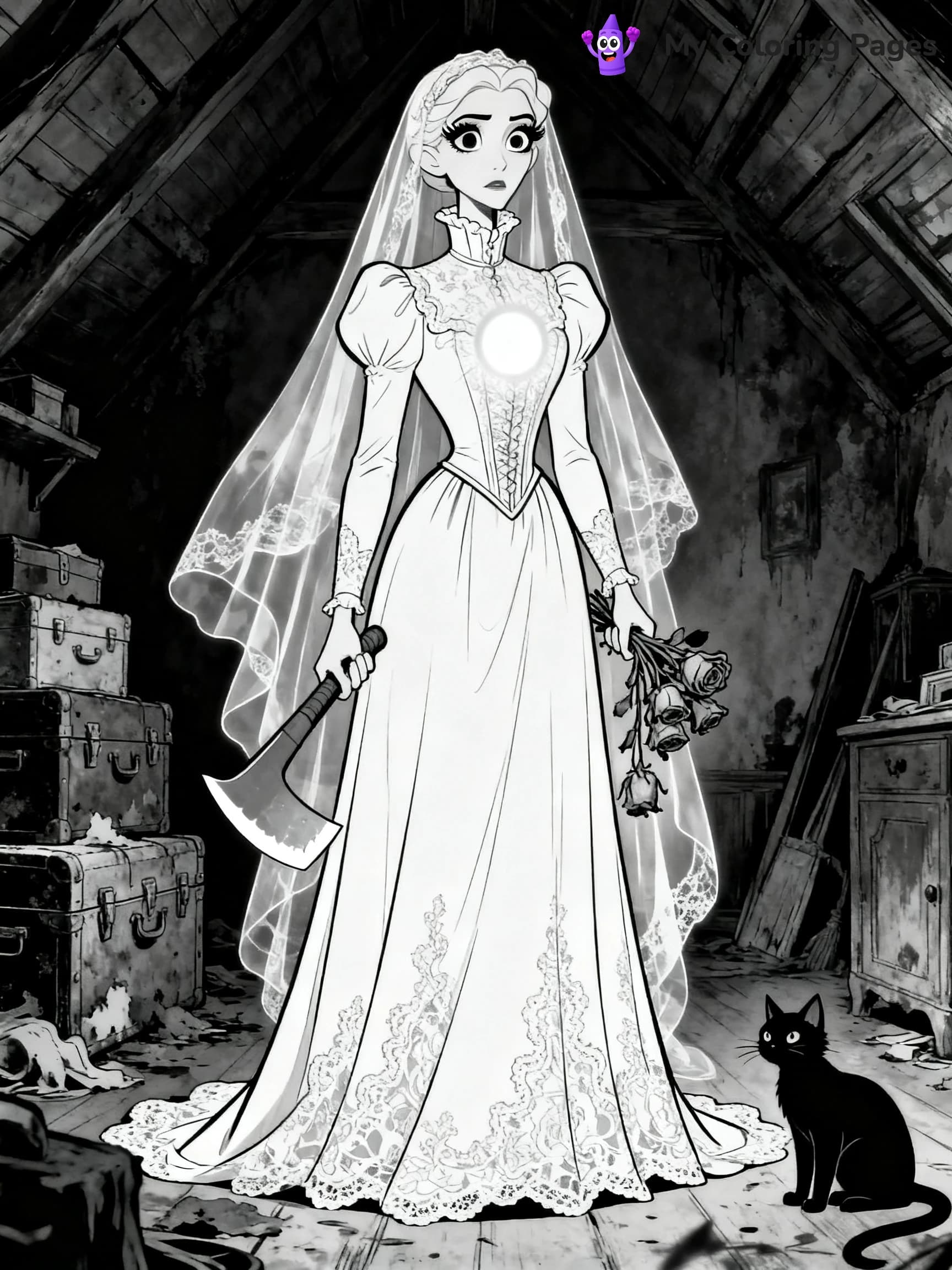 Disney Haunted Mansion Coloring Pages - 5