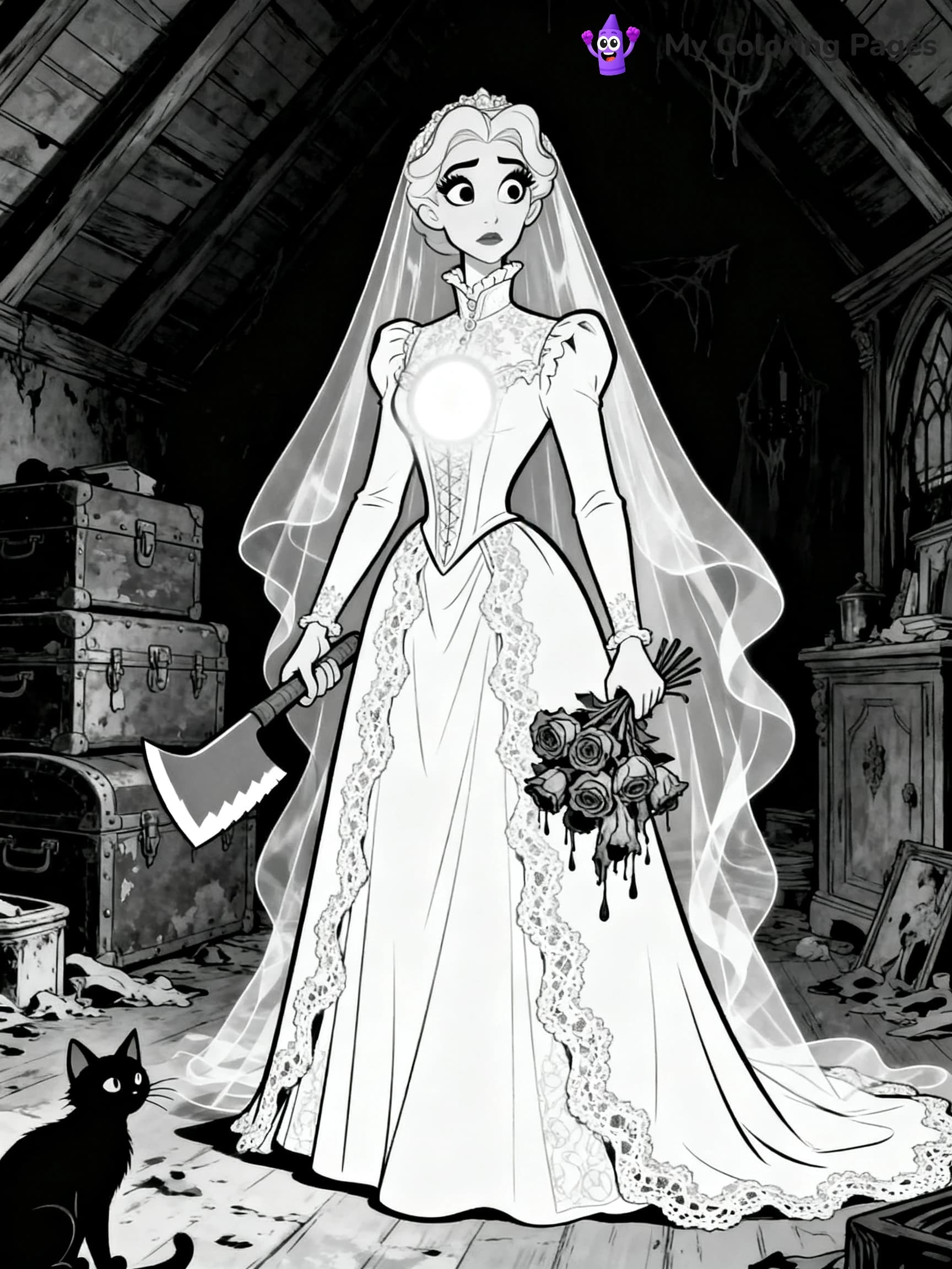 Disney Haunted Mansion Coloring Pages - 4