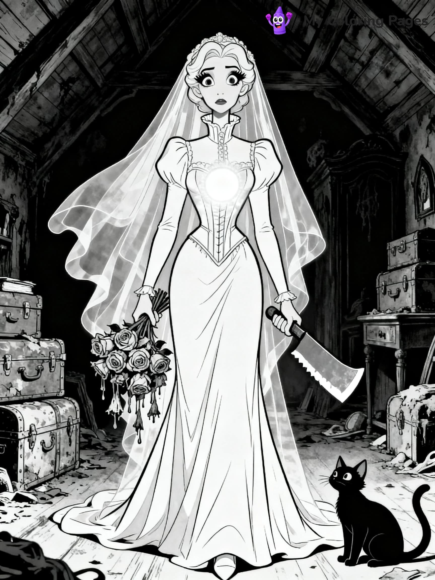 Disney Haunted Mansion Coloring Pages - 3