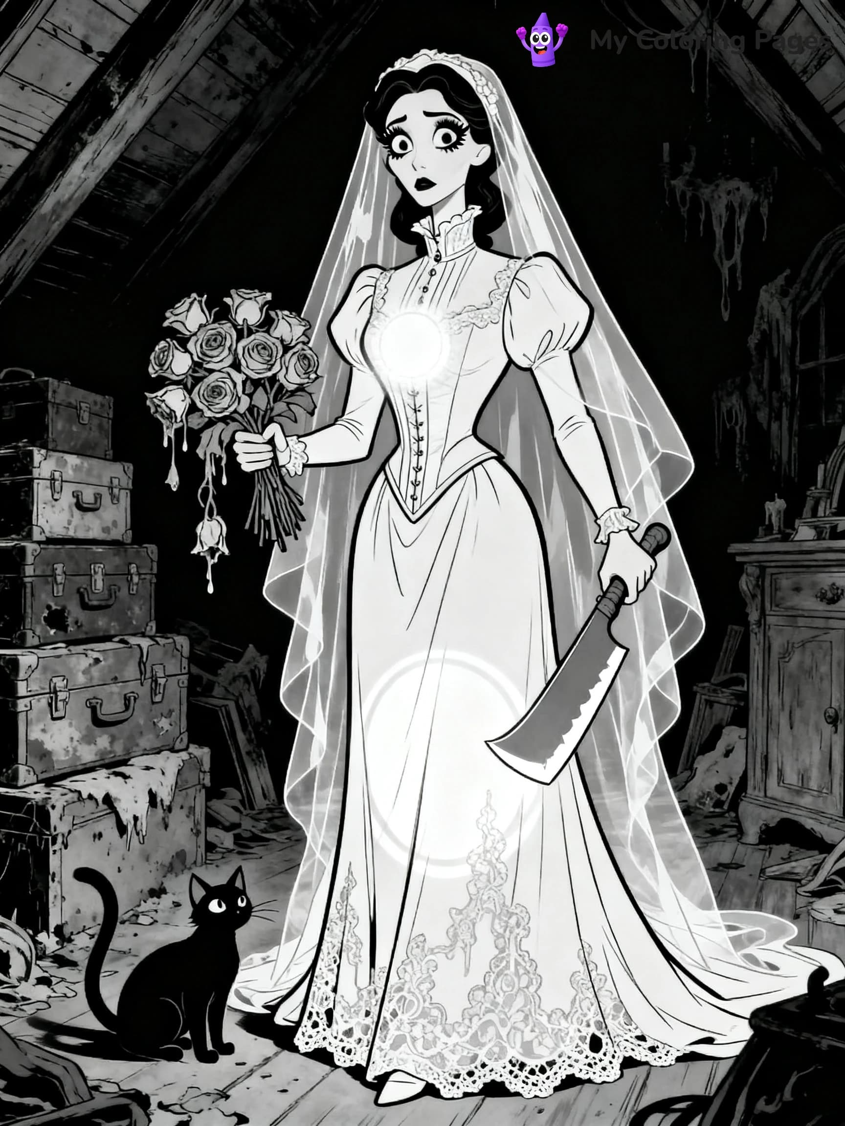 Disney Haunted Mansion Coloring Pages - 2