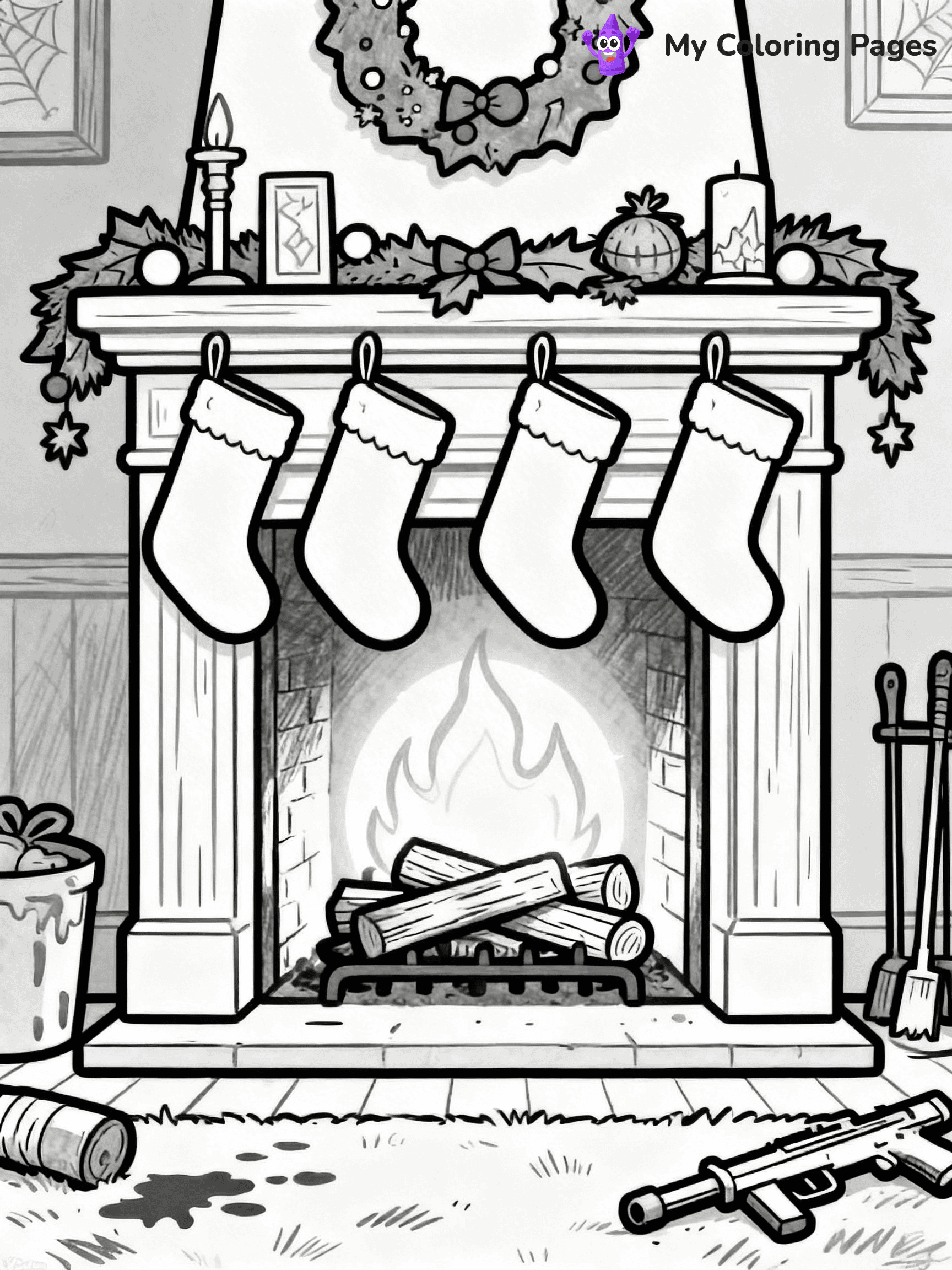 Christmas Countdown Coloring Pages - 13