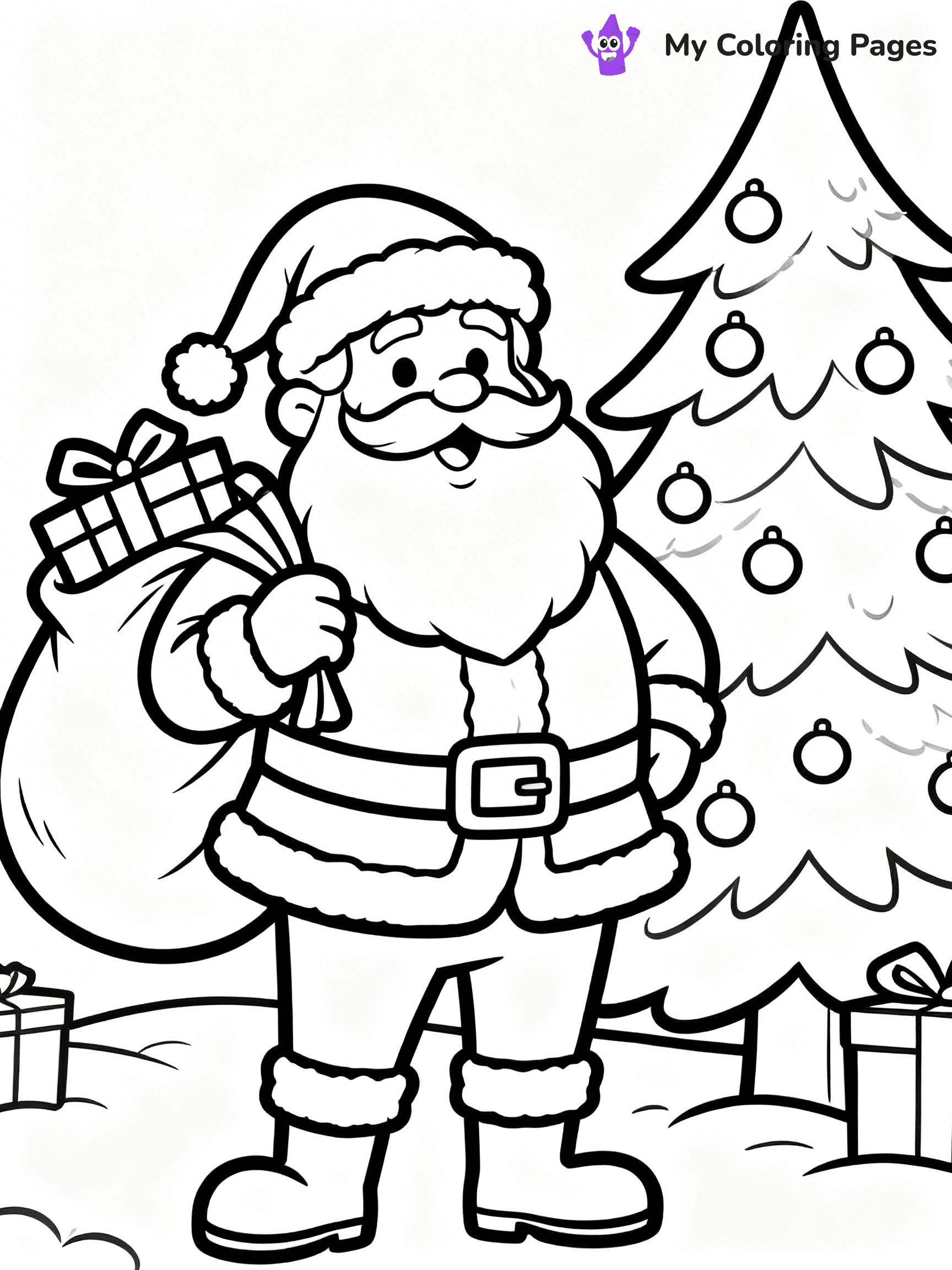 Christmas Countdown Coloring Pages - 12