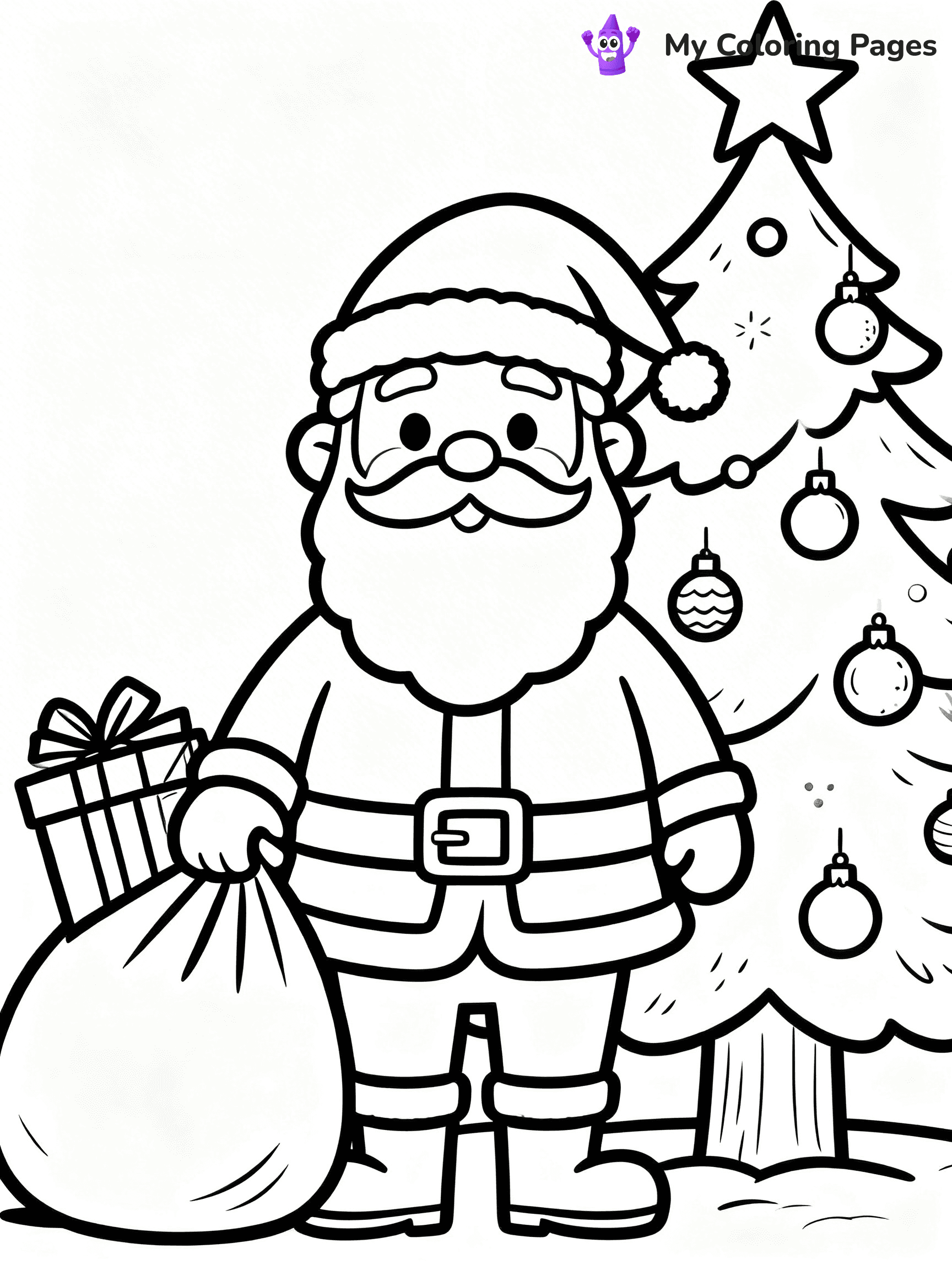 Christmas Countdown Coloring Pages - 9