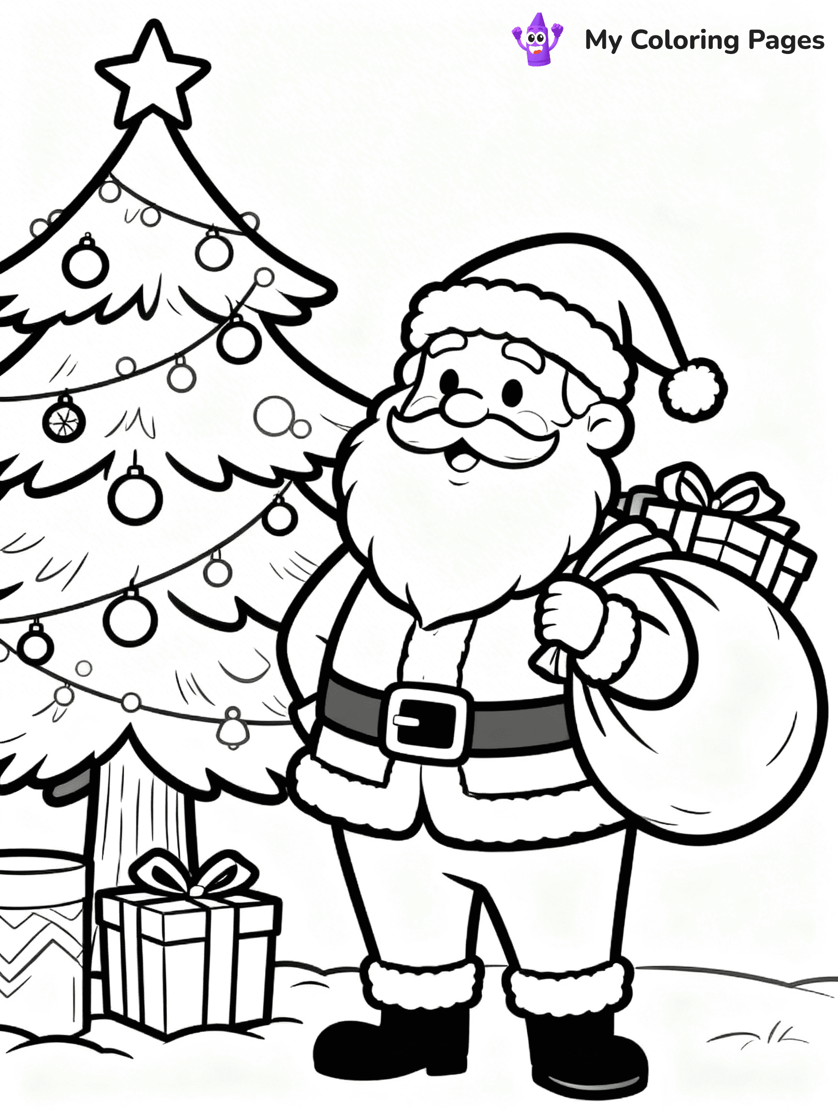 Christmas Countdown Coloring Pages - 8