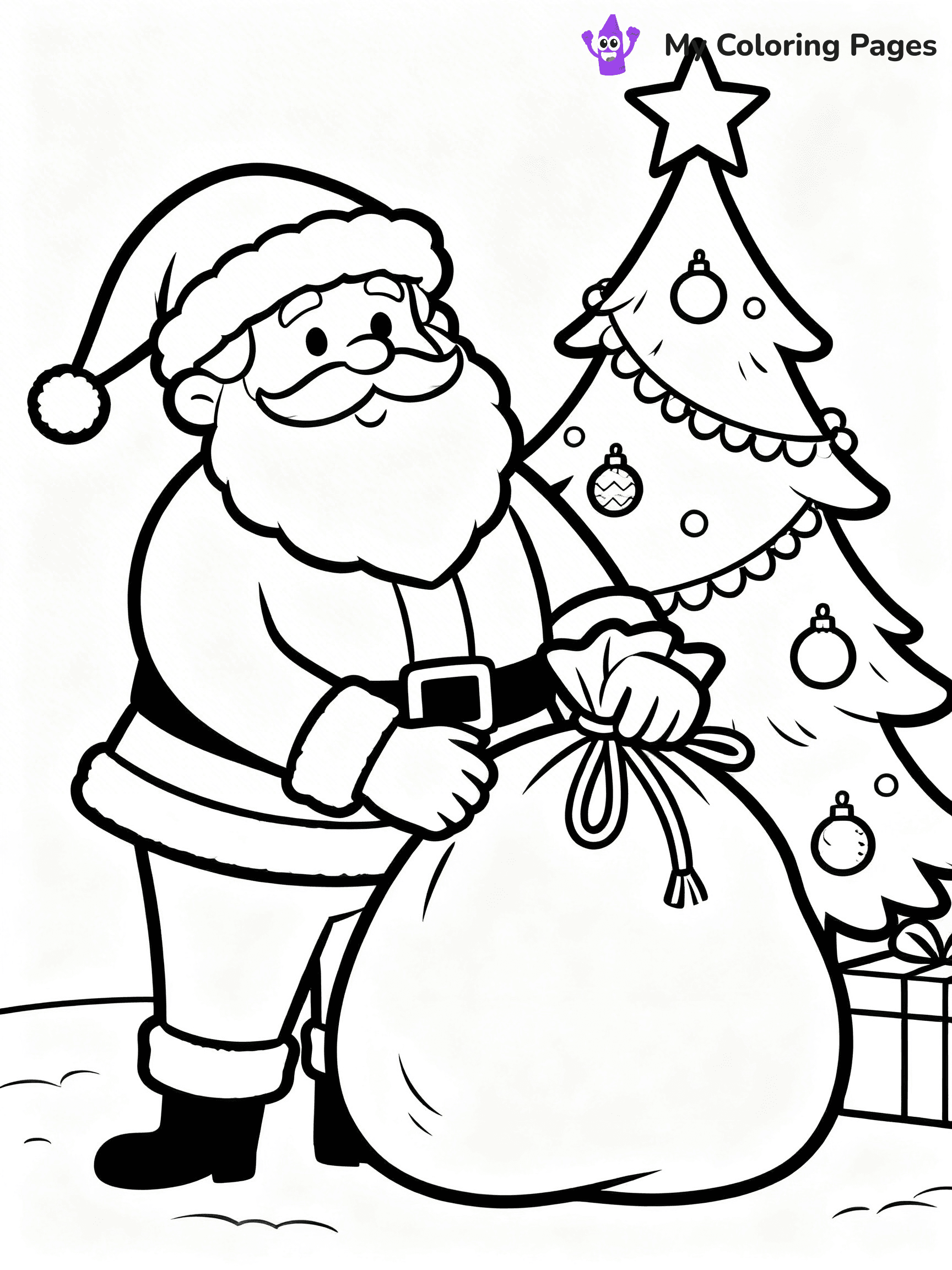 Christmas Countdown Coloring Pages - 7