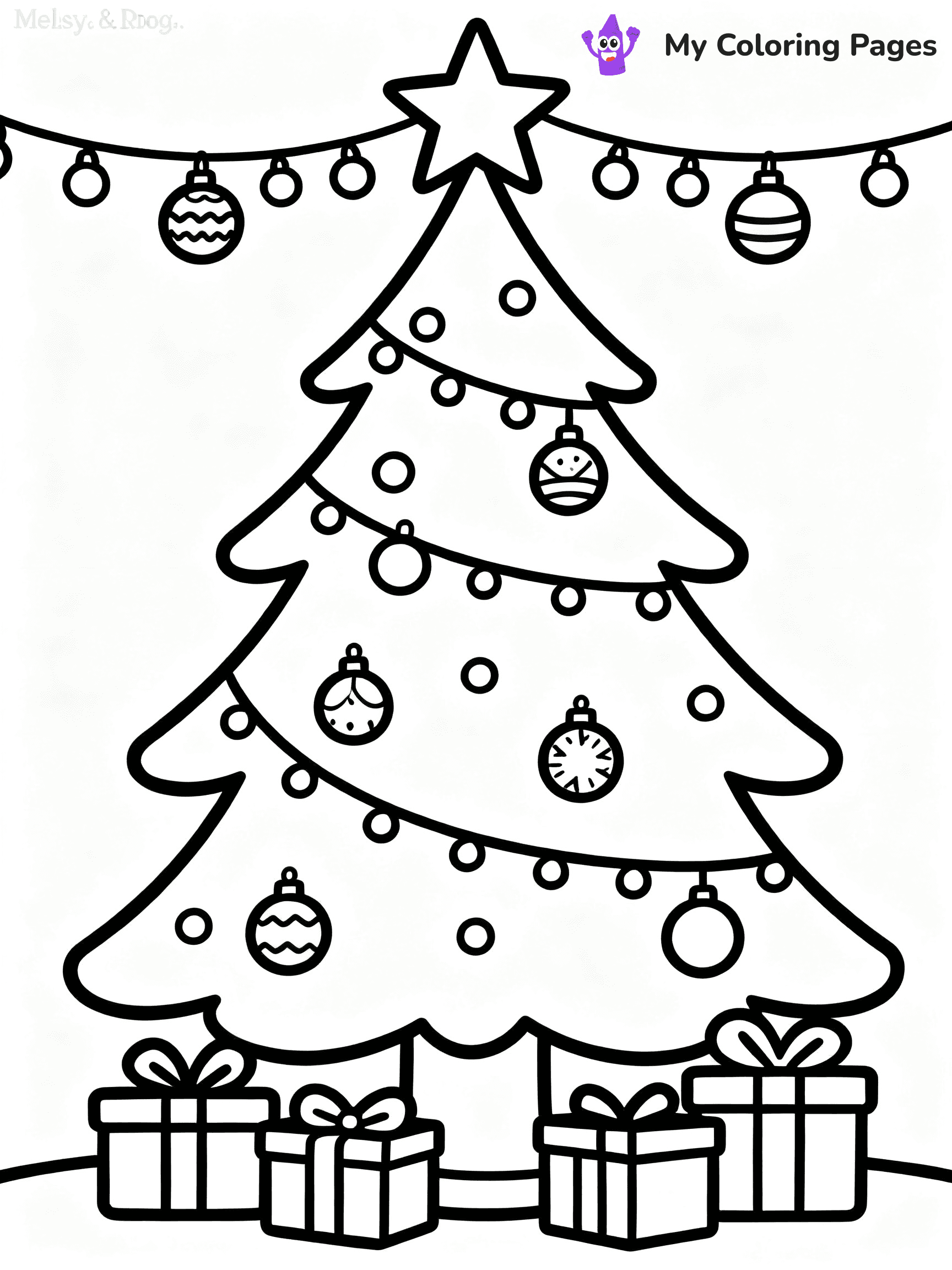 Christmas Countdown Coloring Pages - 2