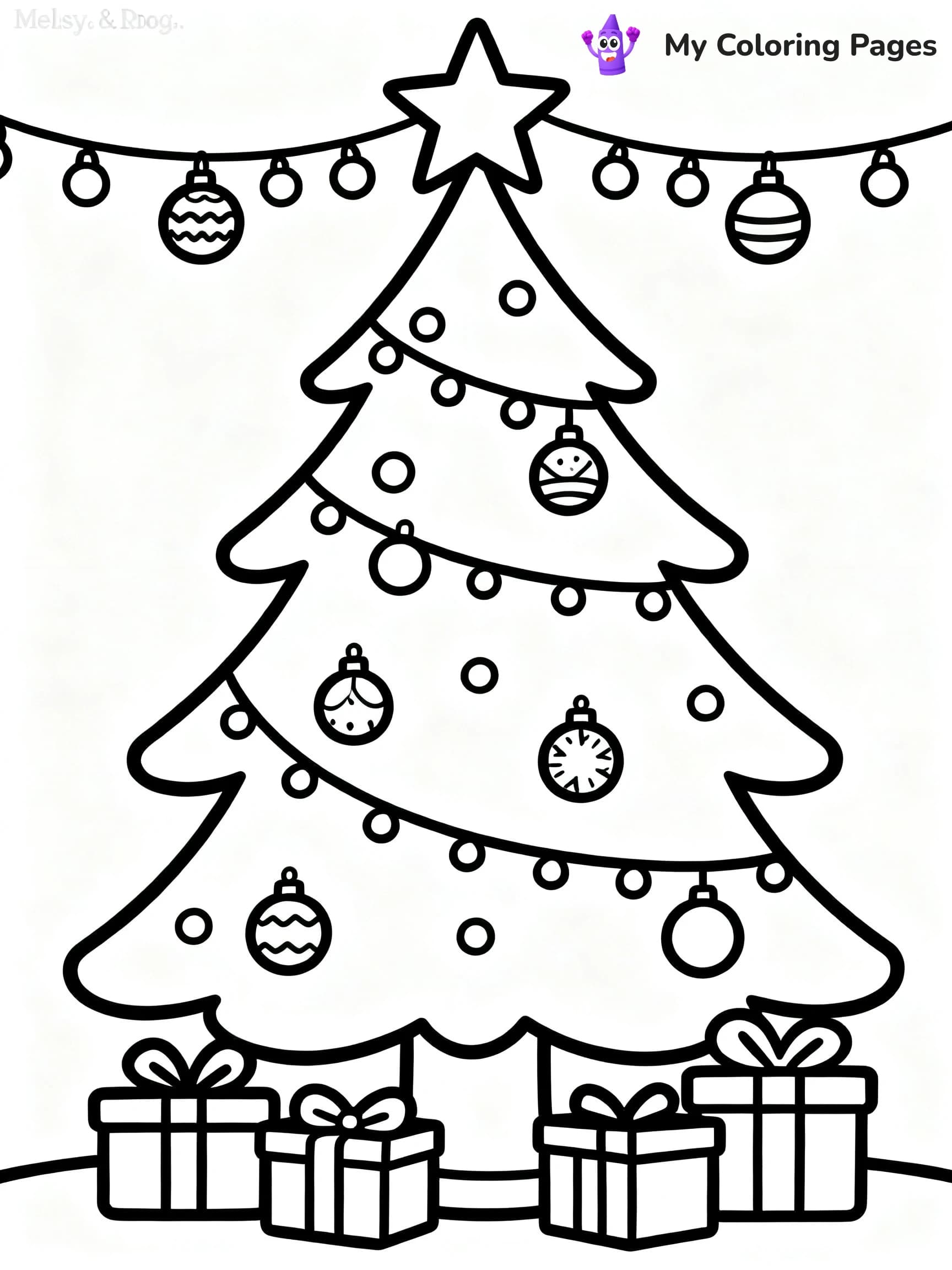 Christmas Countdown Coloring Pages - 2