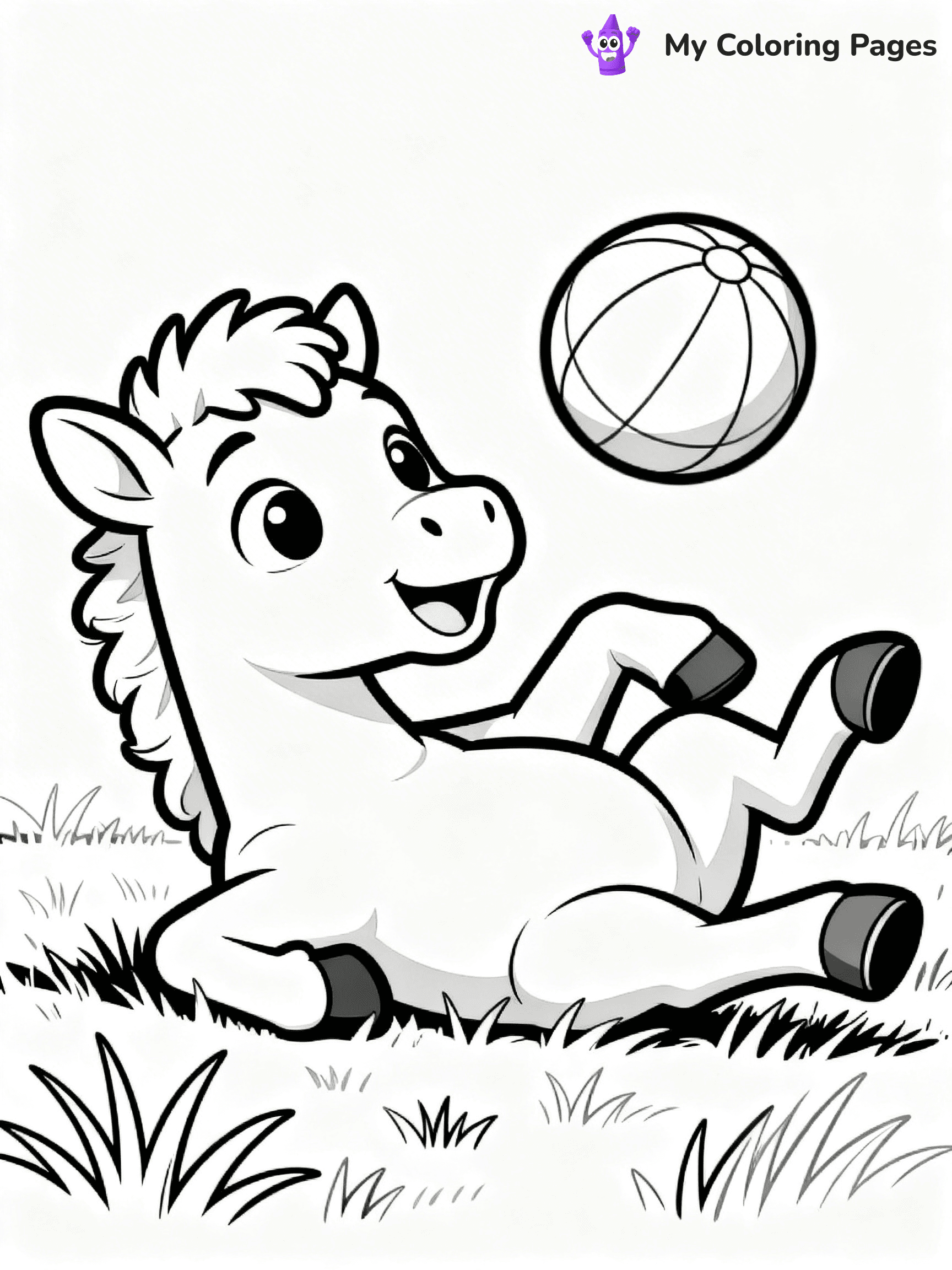 Cute Baby Horse Coloring Pages - 27
