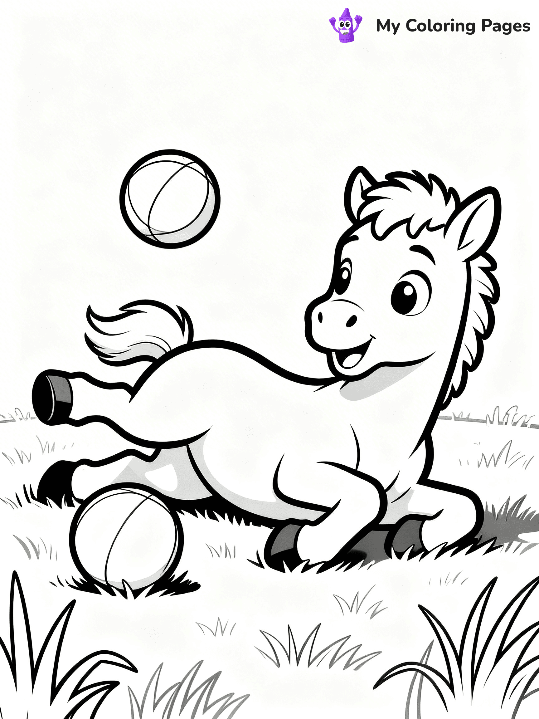 Cute Baby Horse Coloring Pages - 26