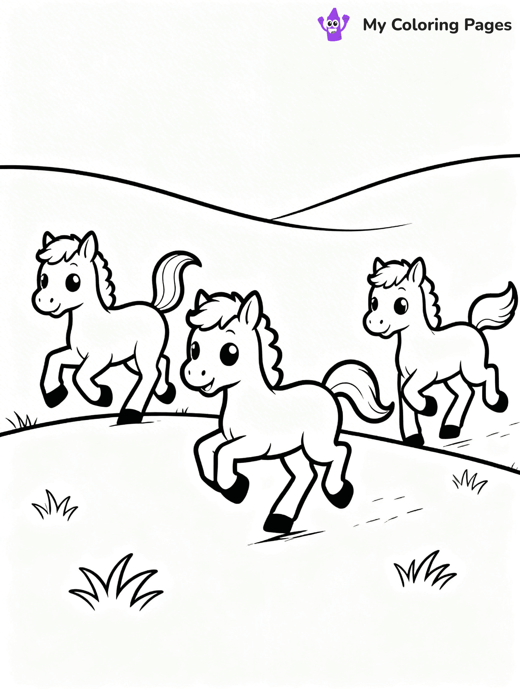 Cute Baby Horse Coloring Pages - 14