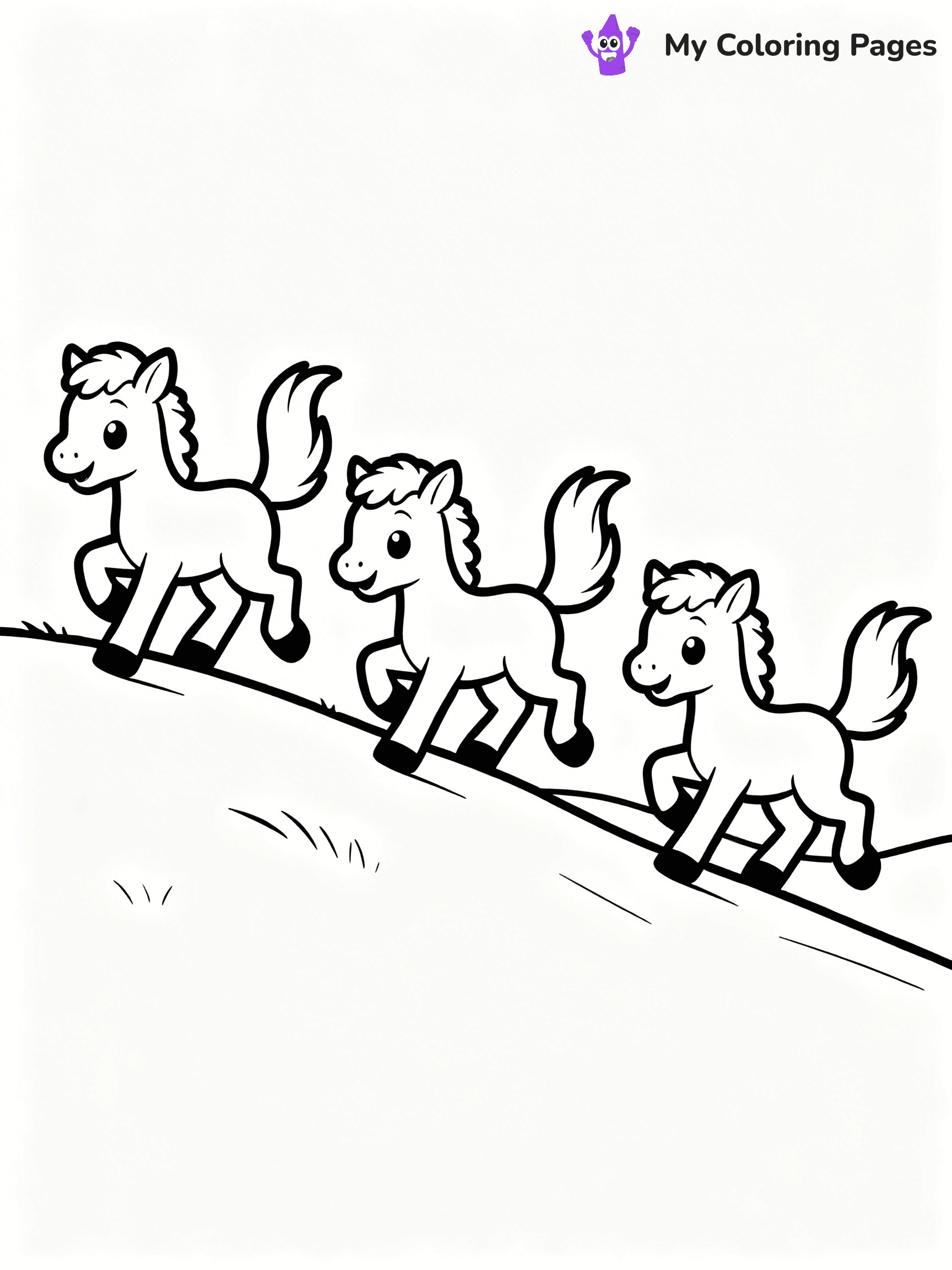 Cute Baby Horse Coloring Pages - 13