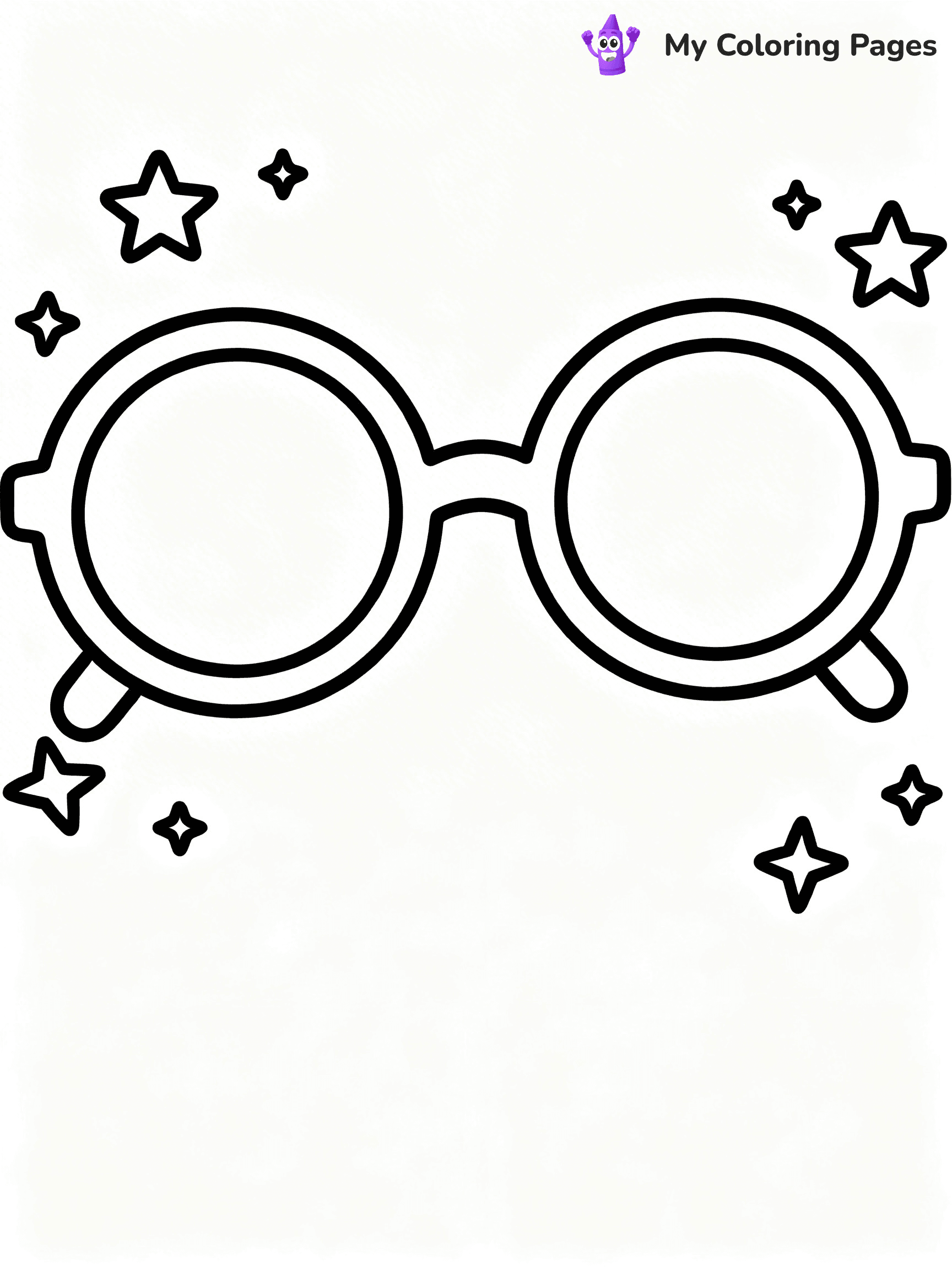 Glasses Coloring Pages - 55