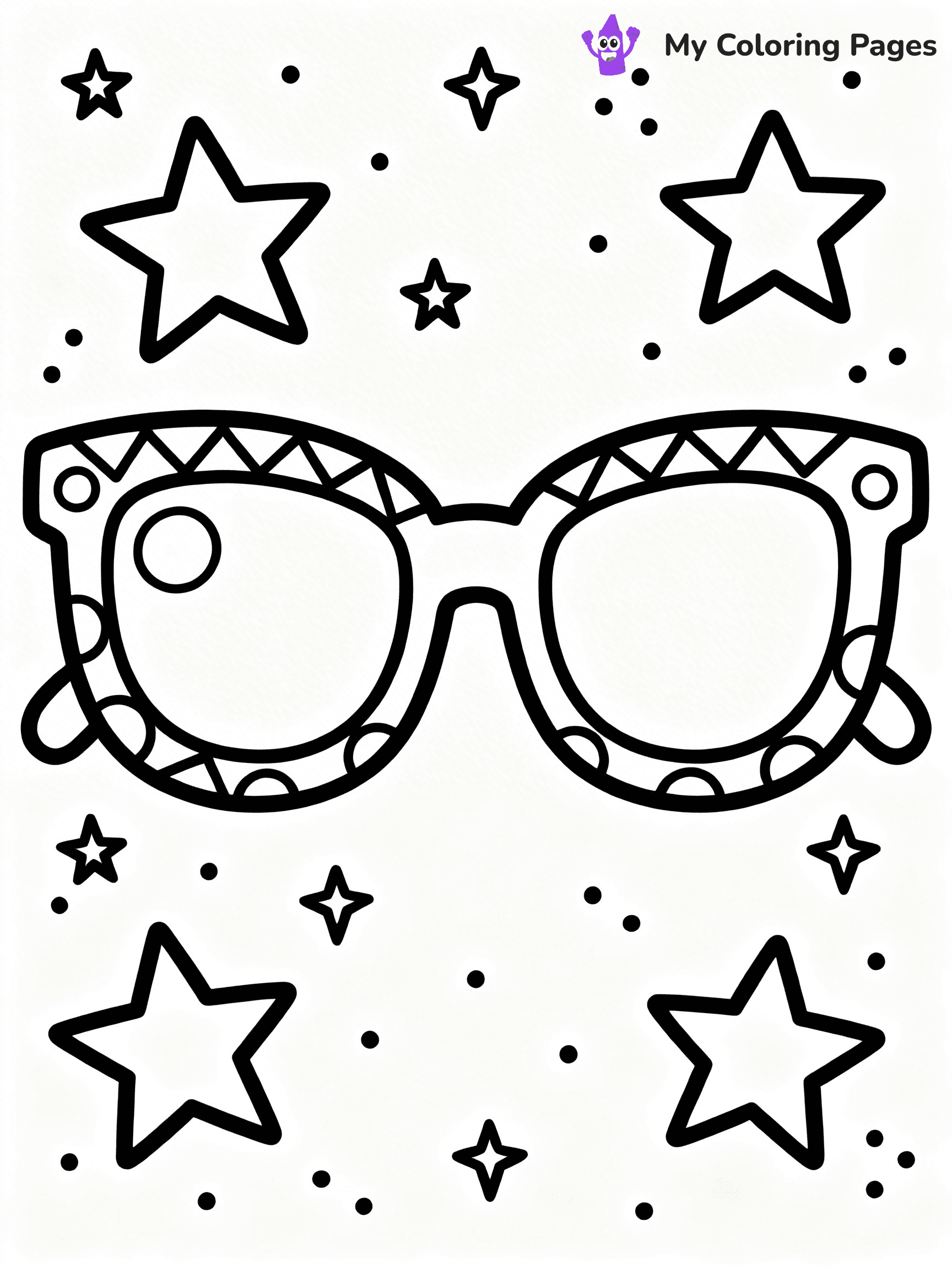 Glasses Coloring Pages - 53