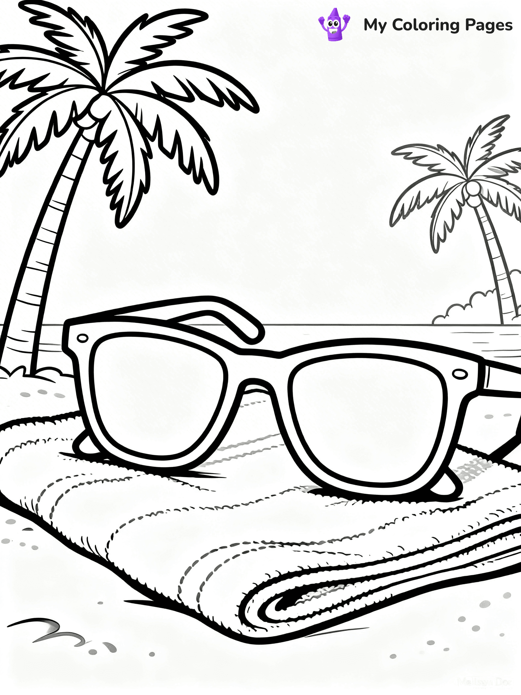 Glasses Coloring Pages - 43