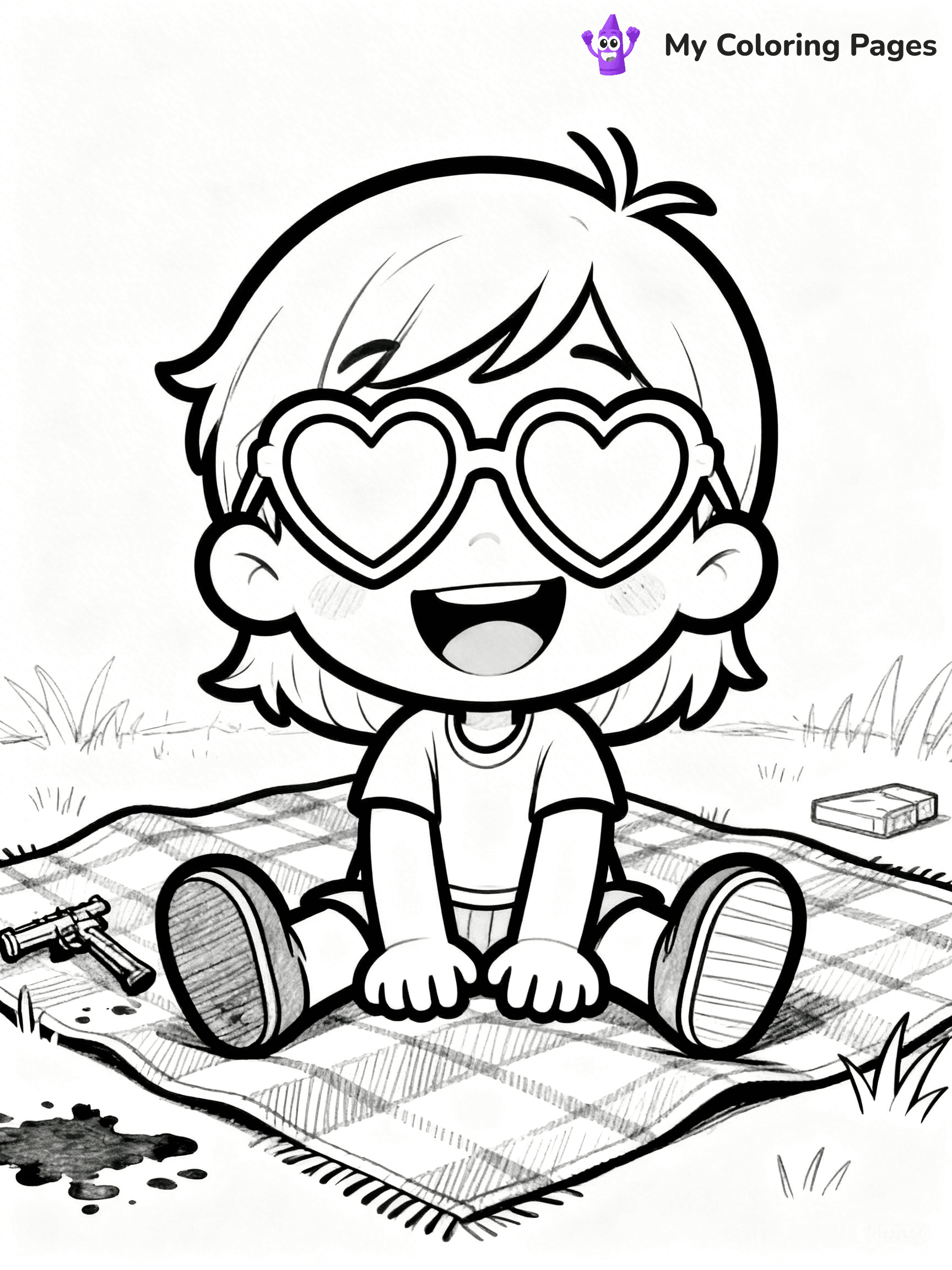 Glasses Coloring Pages - 37