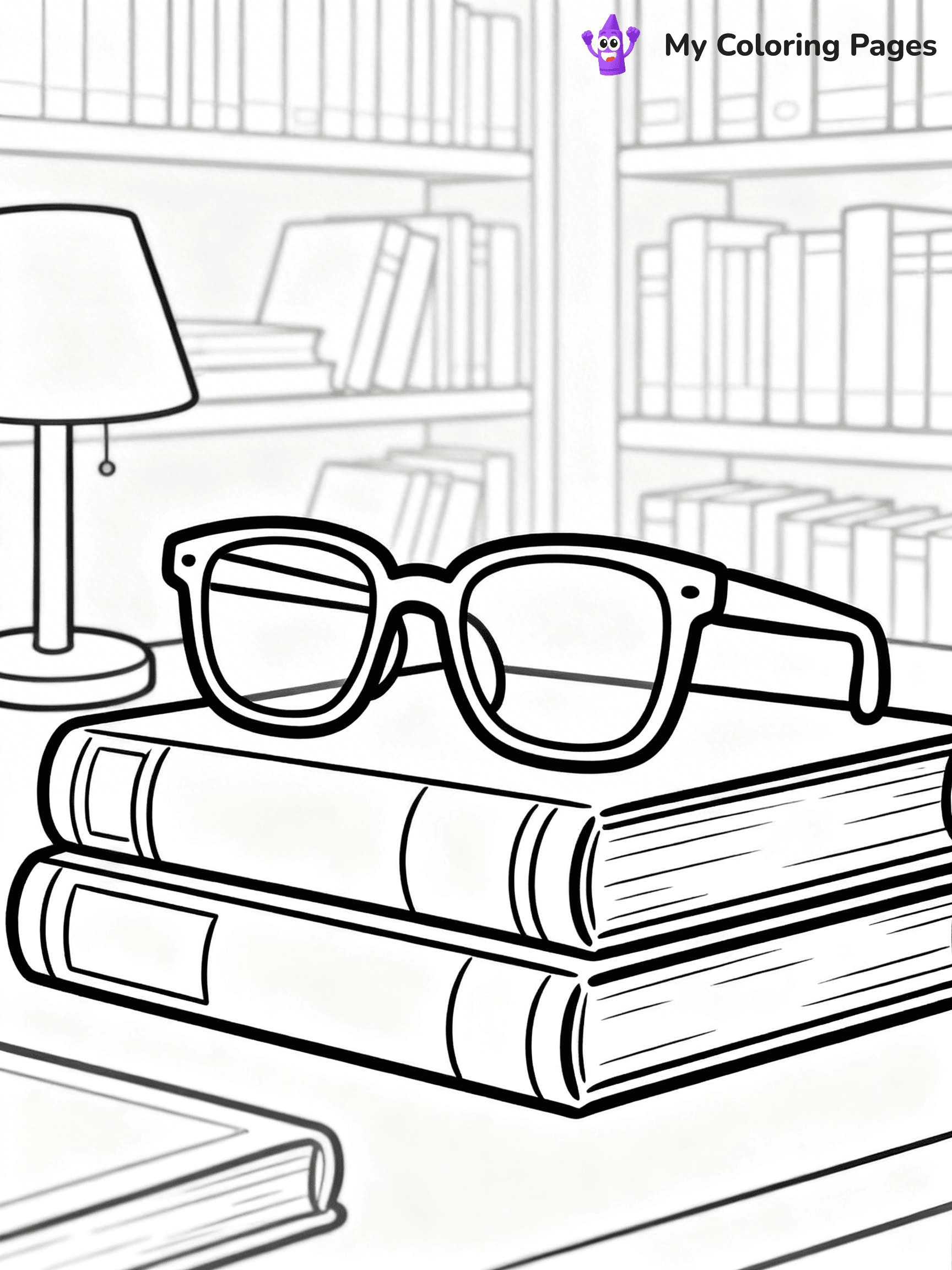 Glasses Coloring Pages - 34