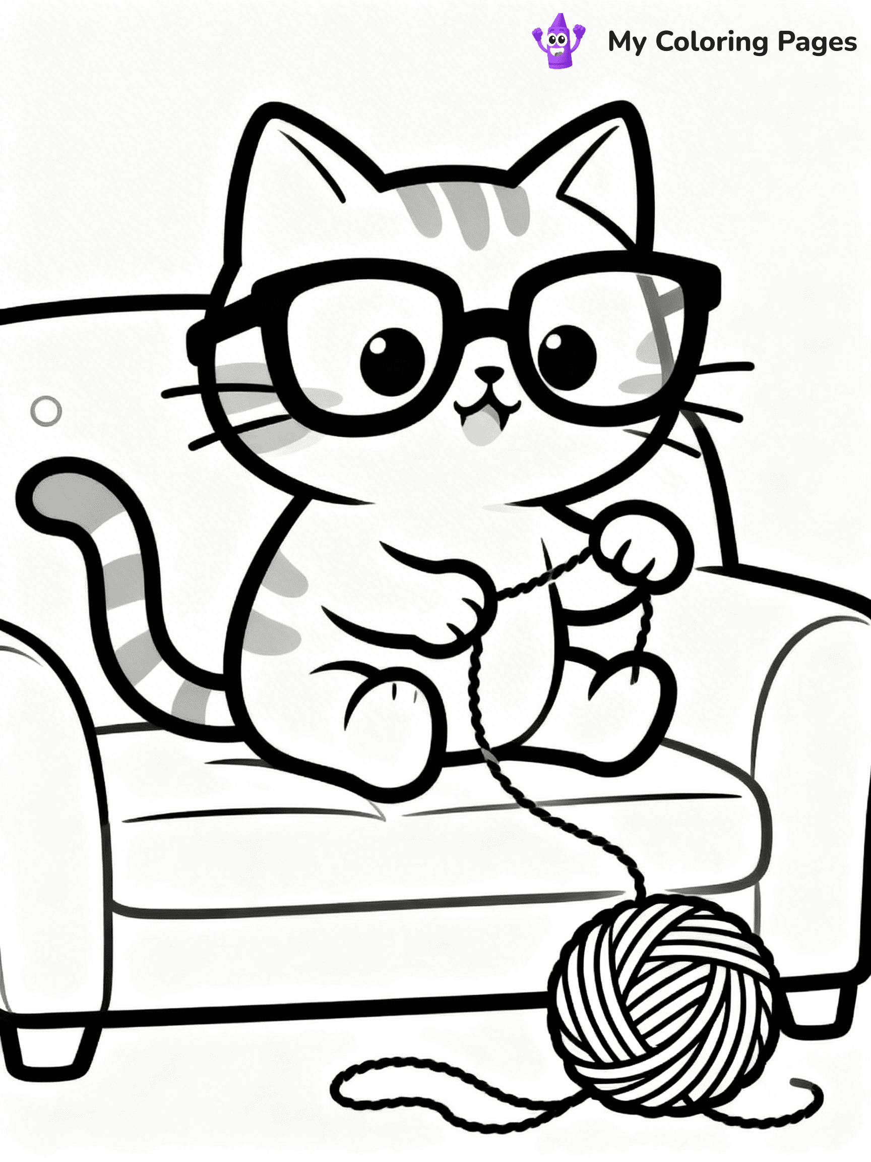 Glasses Coloring Pages - 30