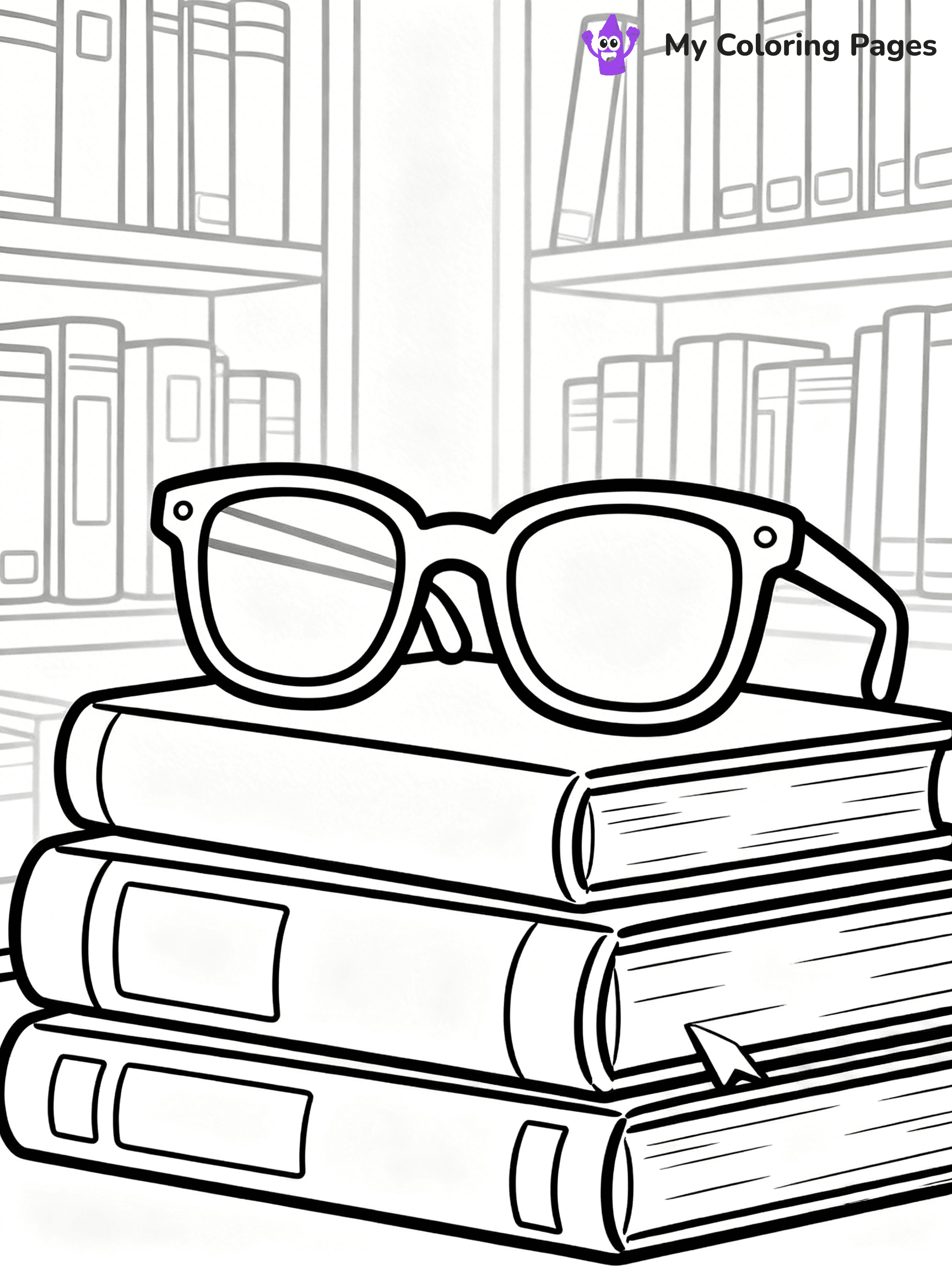 Glasses Coloring Pages - 10