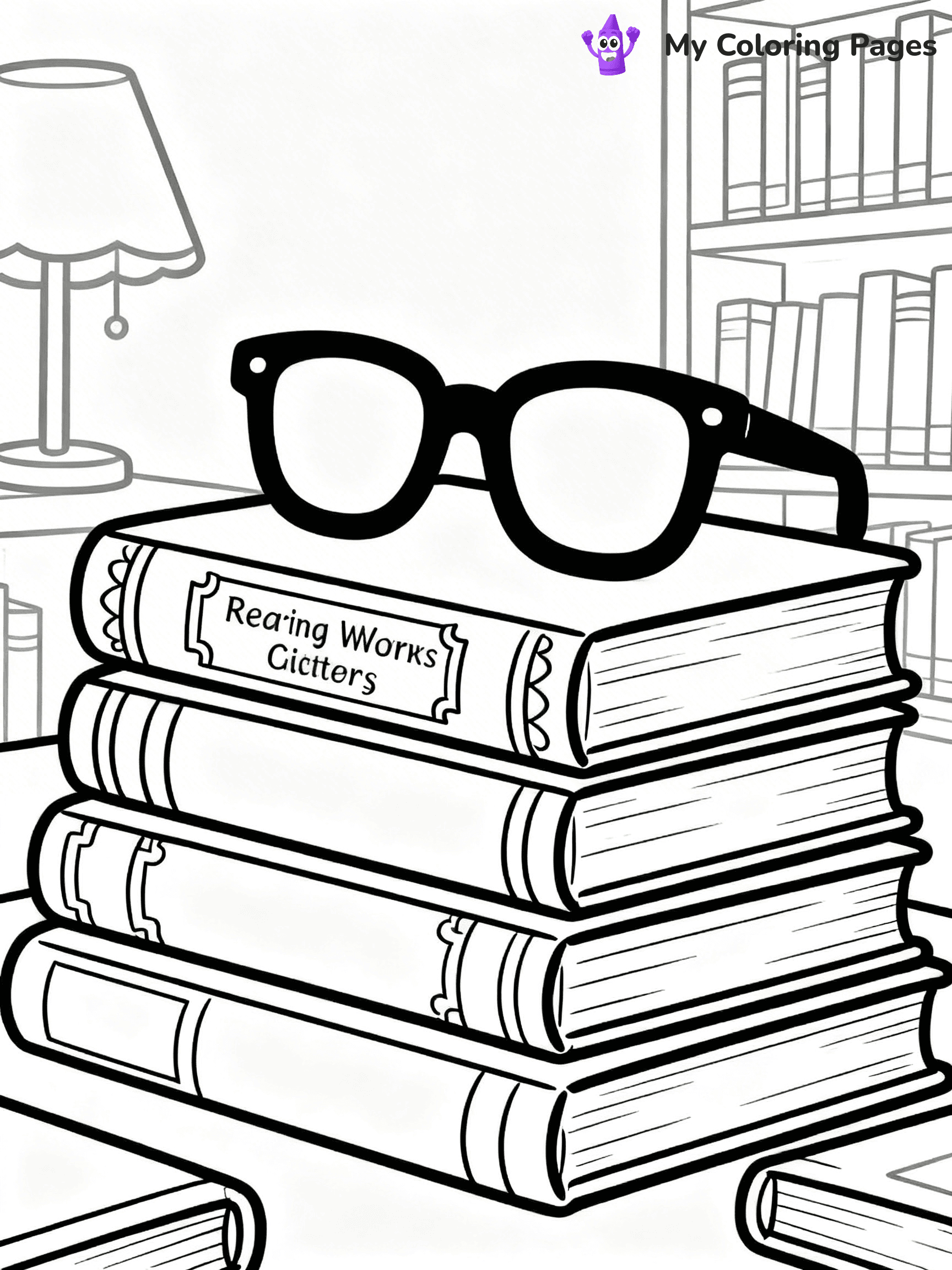 Glasses Coloring Pages - 9