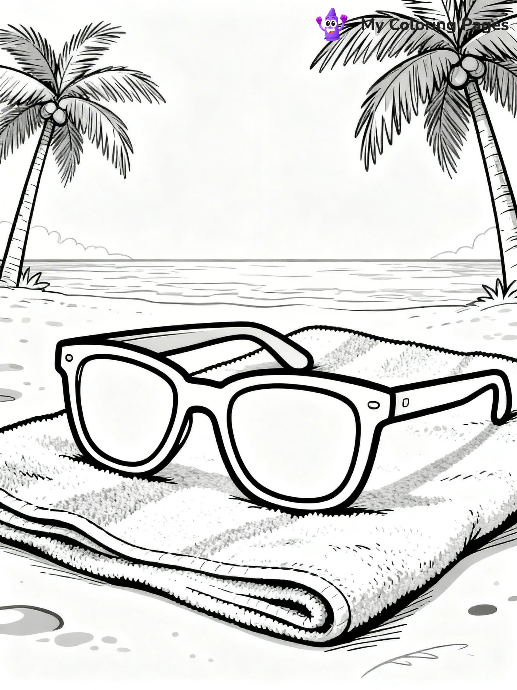 Glasses Coloring Pages - 4