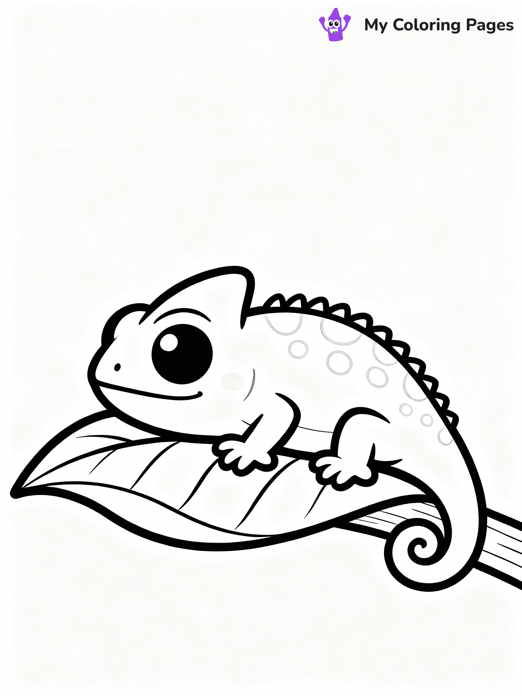 Chameleon Coloring Pages - 27