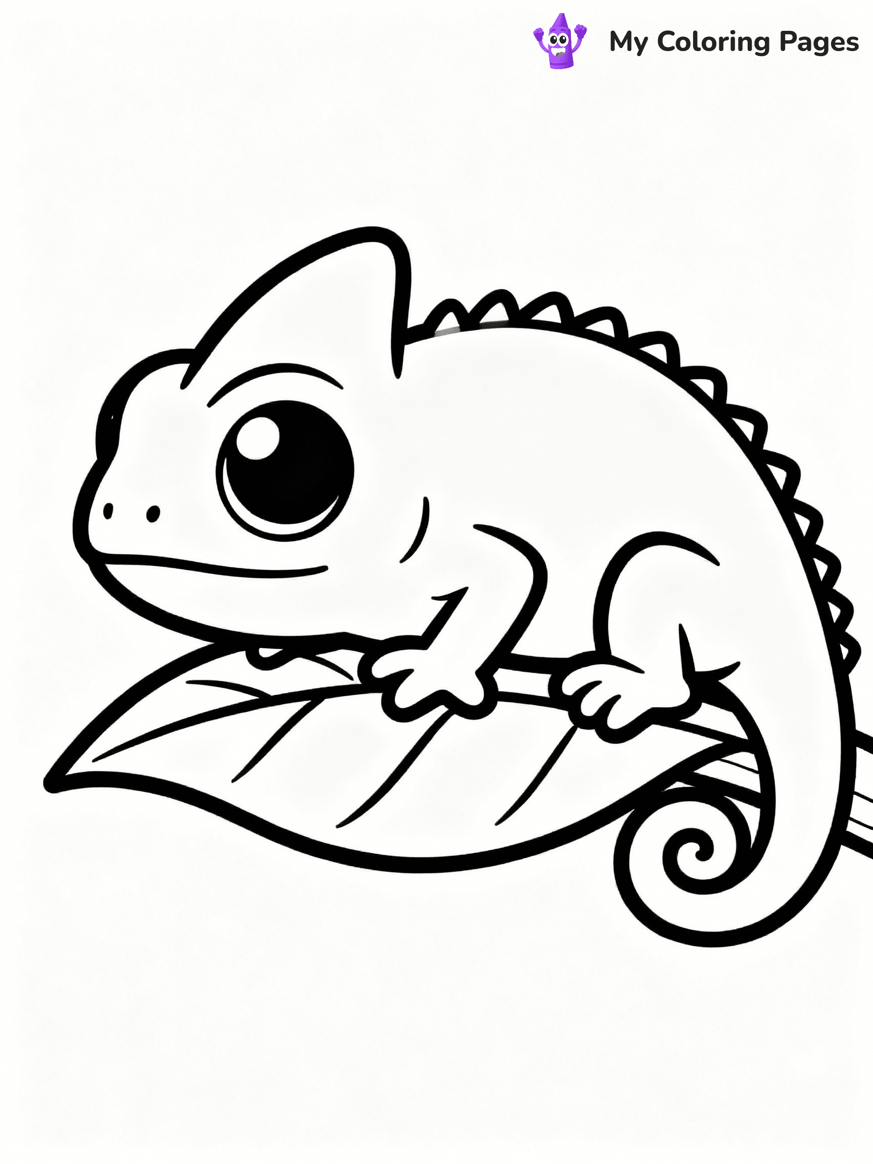 Chameleon Coloring Pages - 24