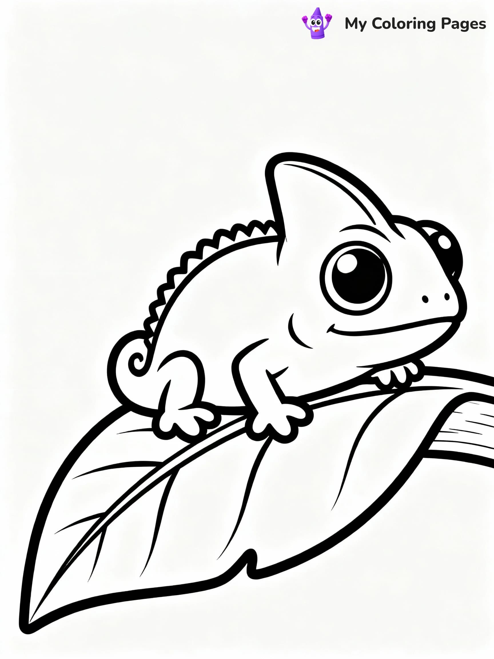 Chameleon Coloring Pages - 23