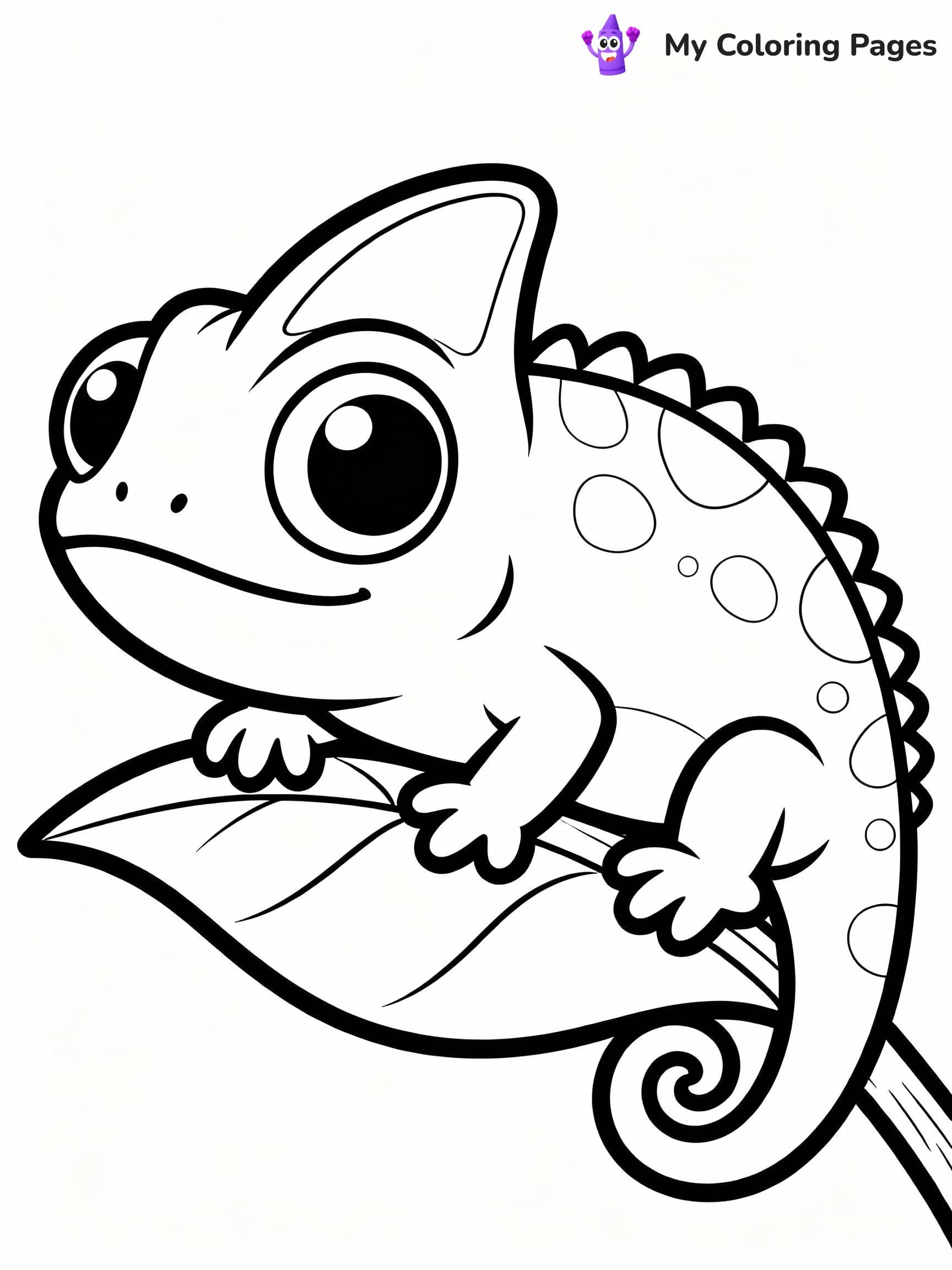 Chameleon Coloring Pages - 22