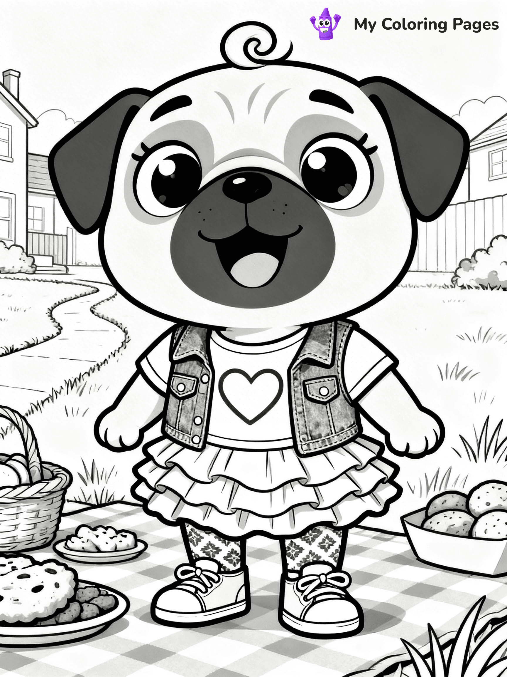 Chip And Potato Coloring Pages - 13